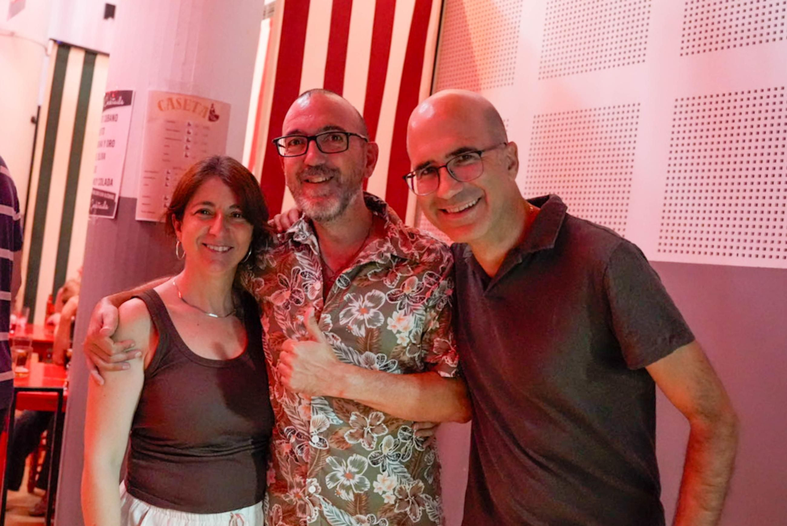 Disfrutando de la feria del mediodía en la jornada del jueves