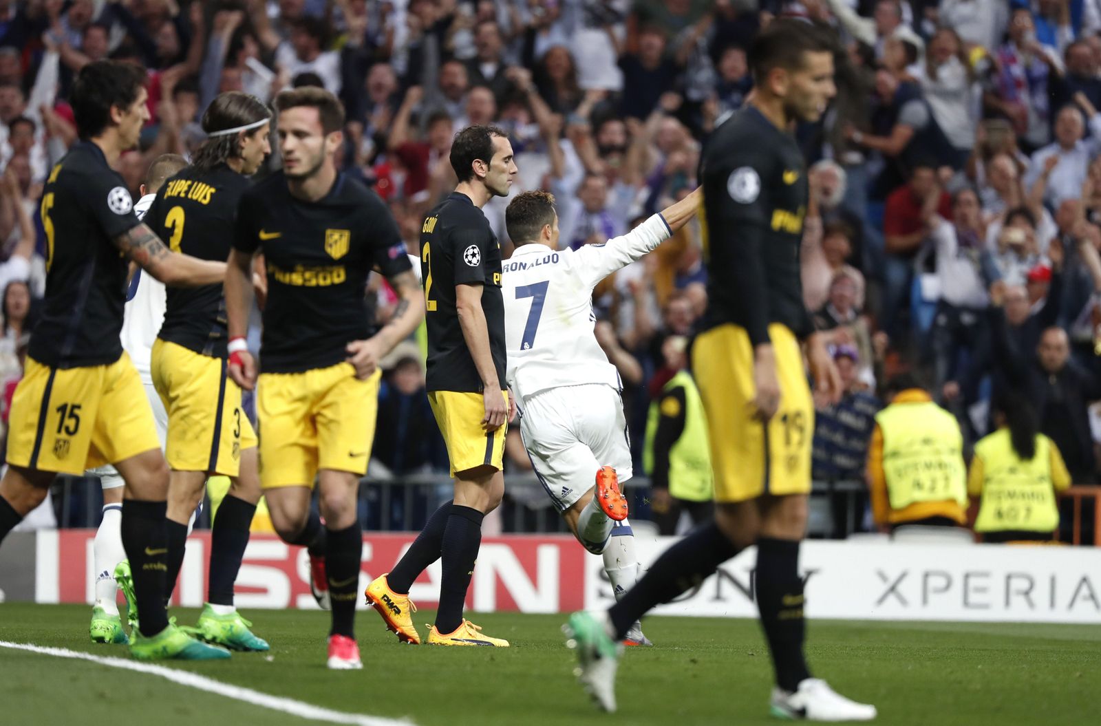 La ida de semifinales del Madrid-Atlético de 'Champions'