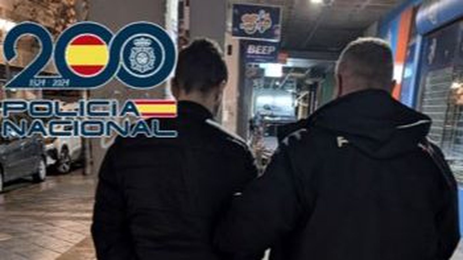 Imagen de la detención realizada por la Policía Nacional de Granada