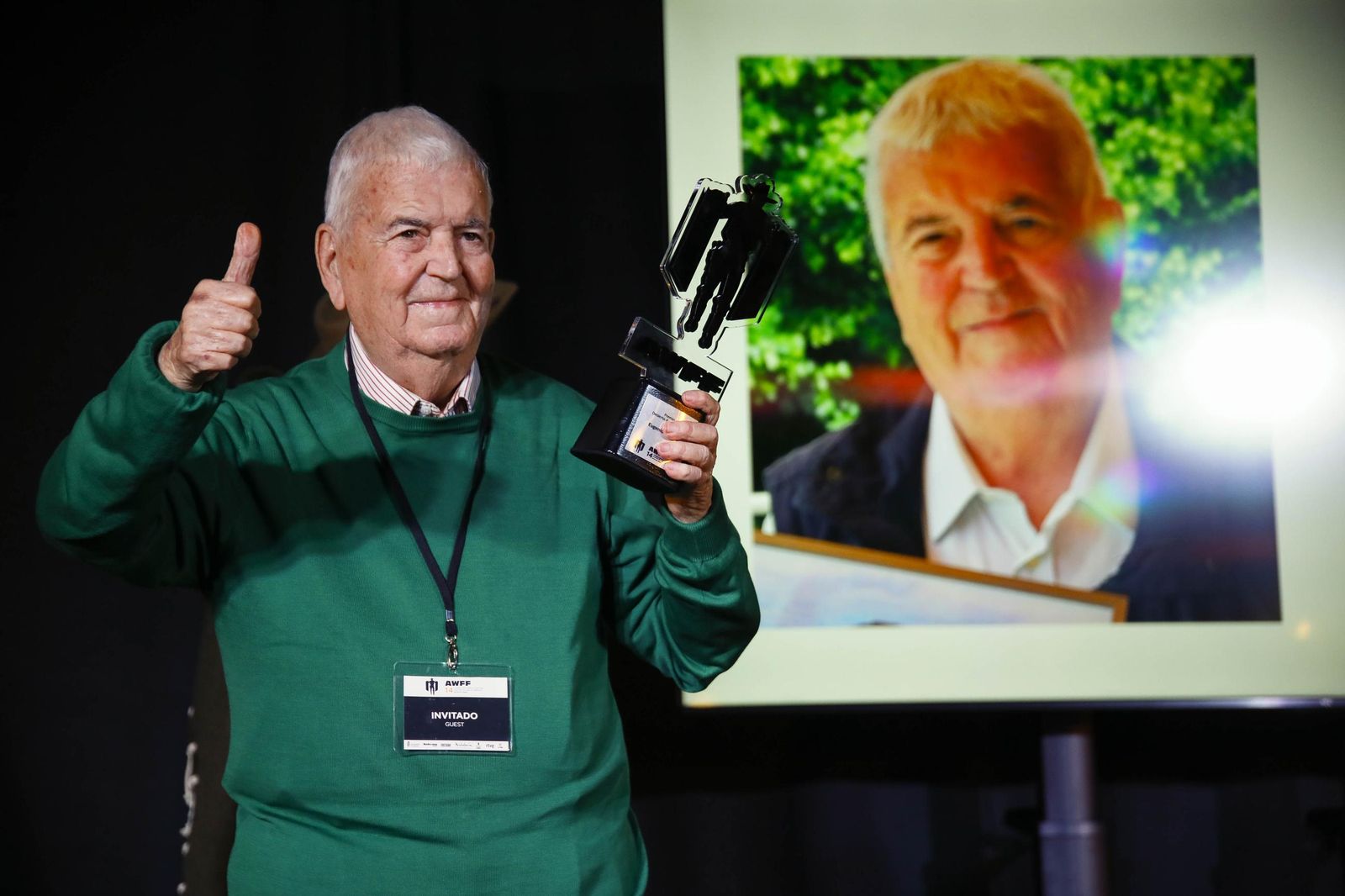 Las imágenes del premio desierto de Tabernas a Eugenio Alabiso en el Almería Western Film Festival