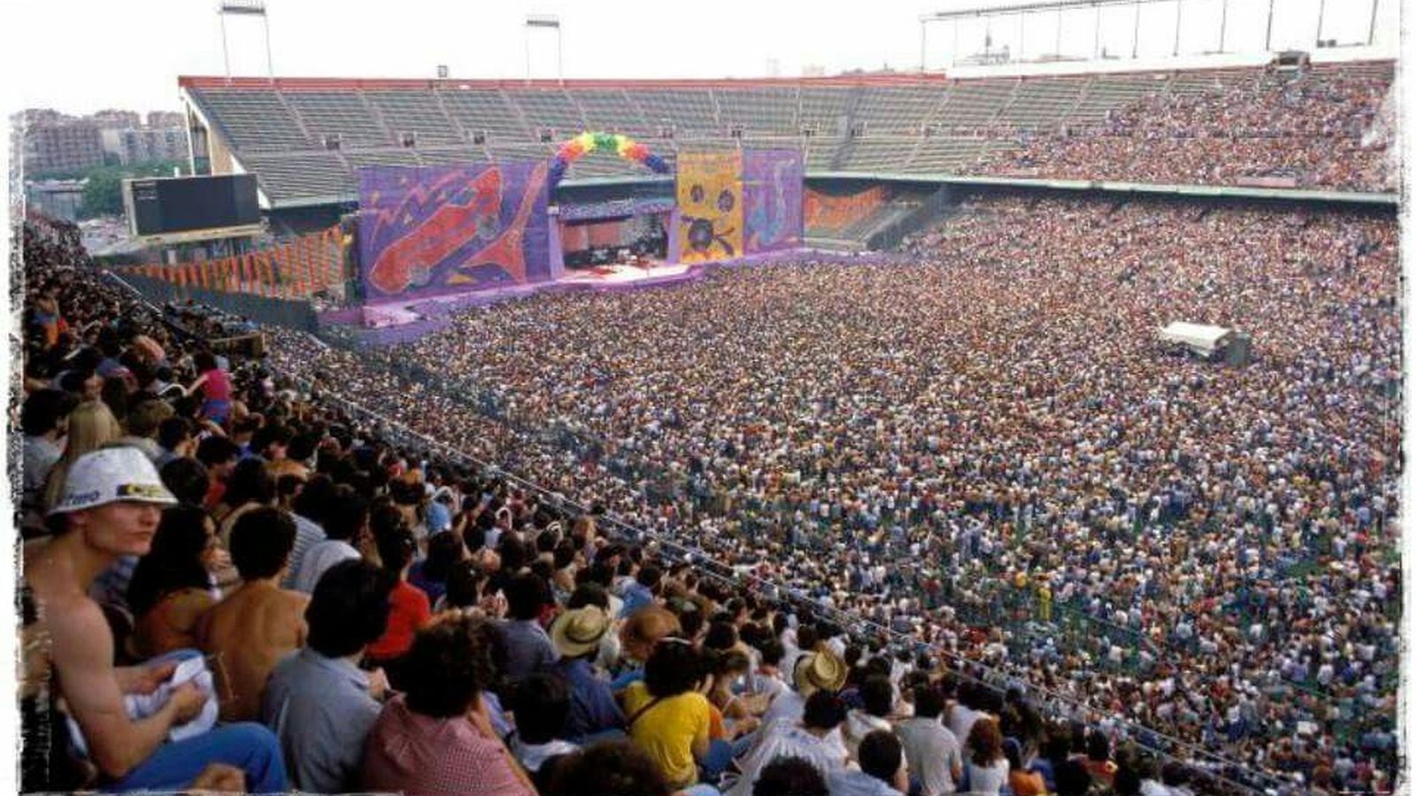 Así estaba el Vicente Calderón en el concierto de los Rolling.