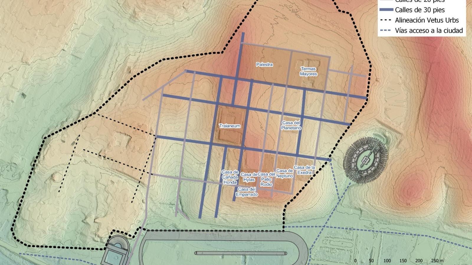 Ubicación del circo romano.