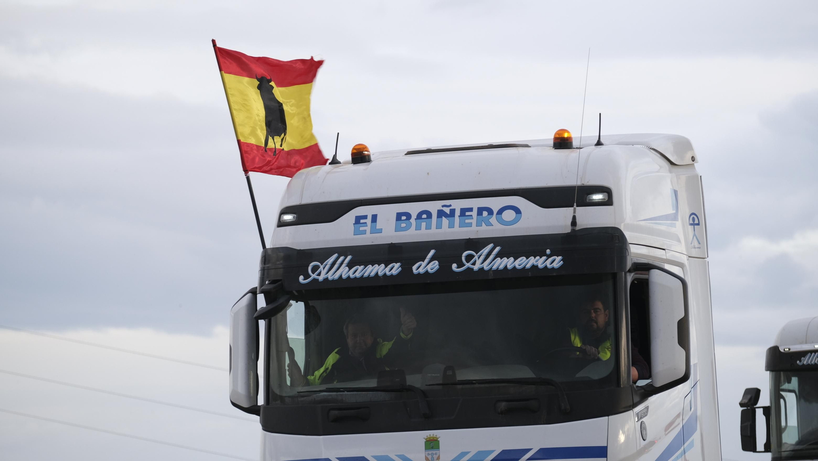 Fotogalería de la protesta de los camioneros de Almería