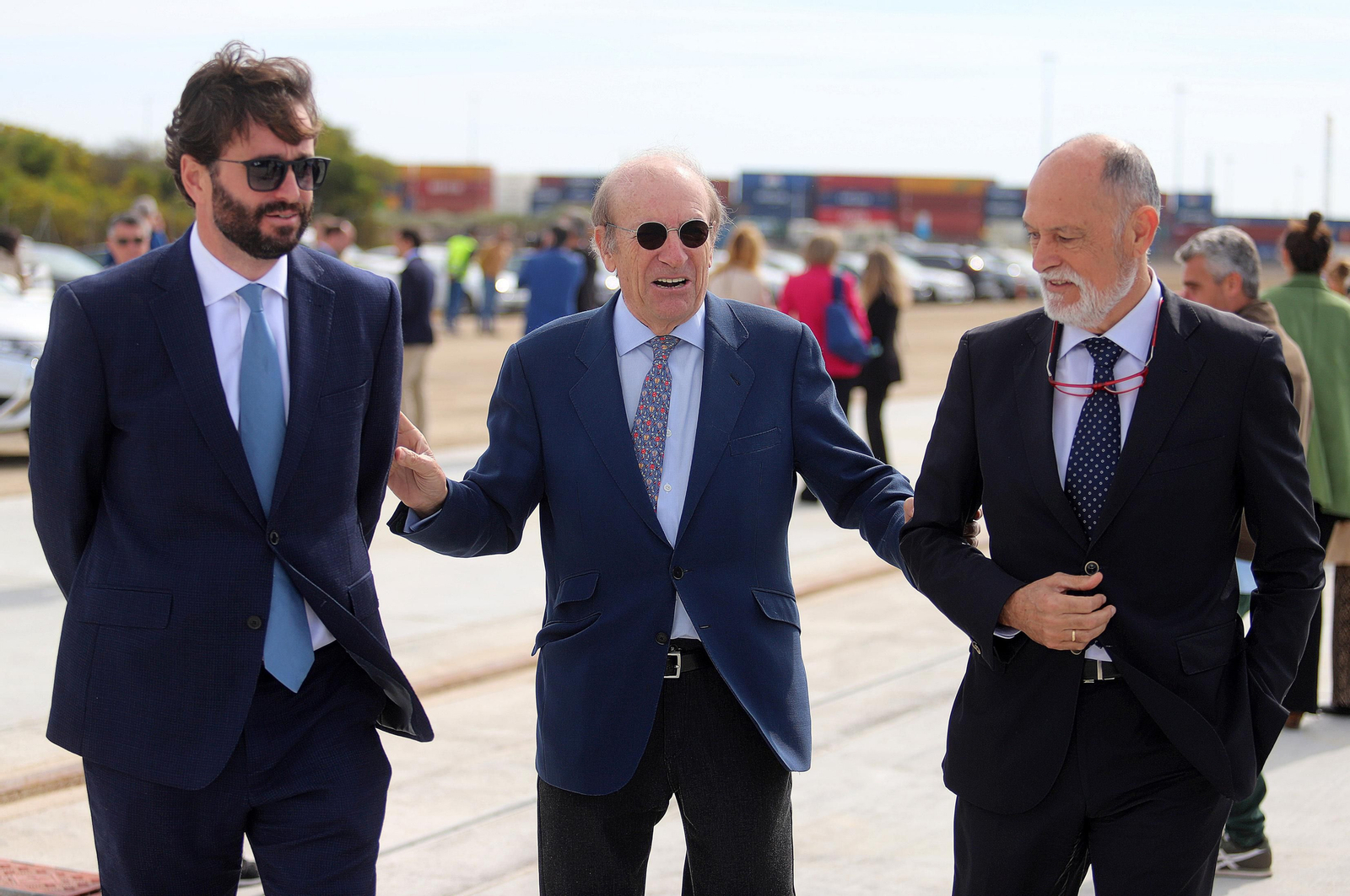 Imágenes de la inauguración de la ampliación norte del Muelle Sur del Puerto de Huelva