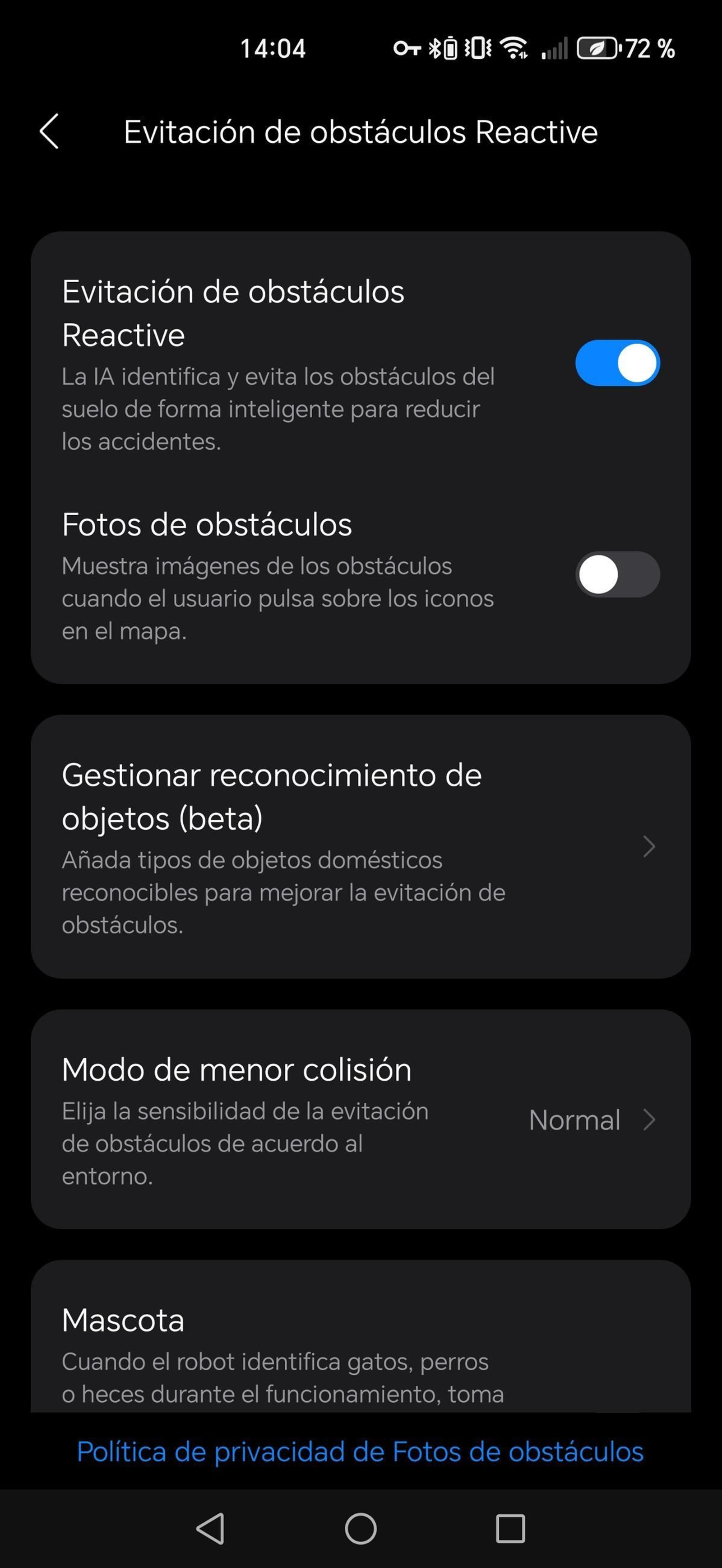 Aplicación Roborock - Robot aspirador Saros Z70