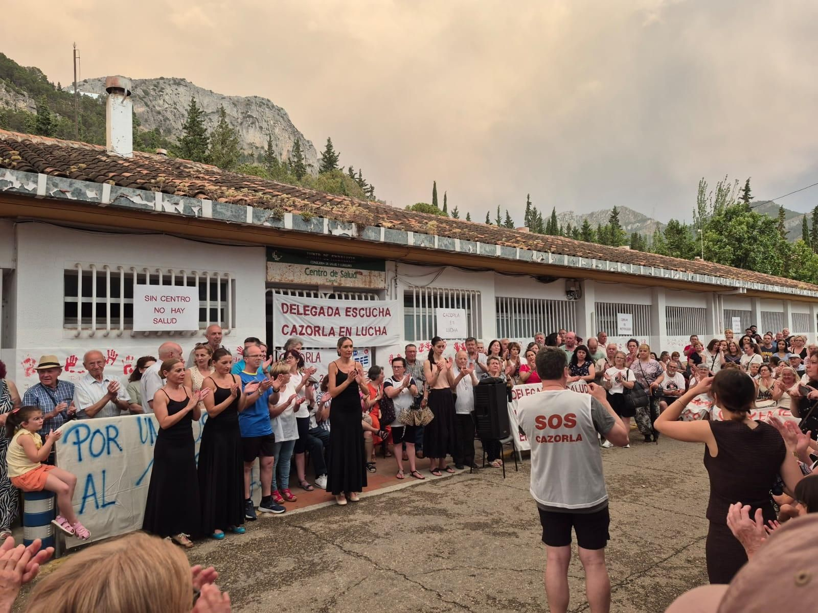 Vecinos de Cazorla durante la manifestación del pasado 15 de junio.