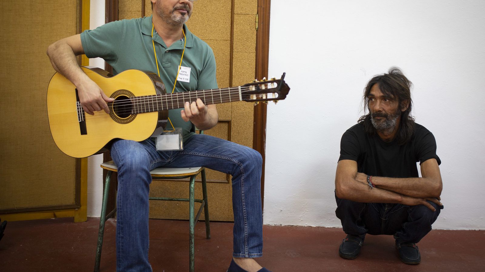 Ensayo para el espectáculo de la Bienal de los internos del Psiquiátrico Penitenciario de Sevilla