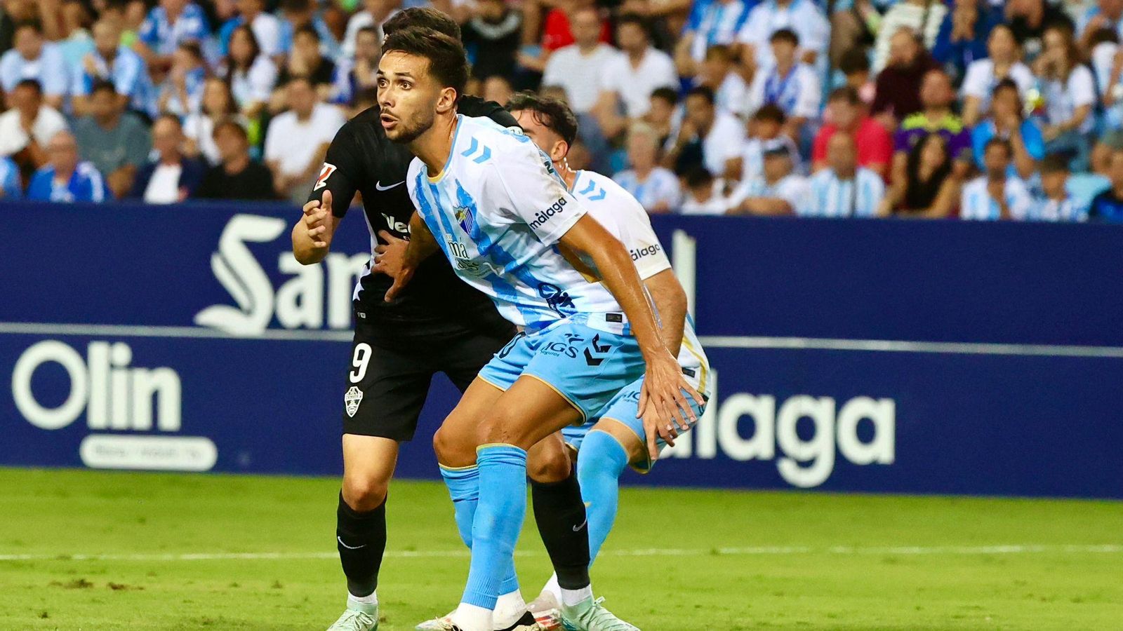 El Málaga CF - Elche, en fotos