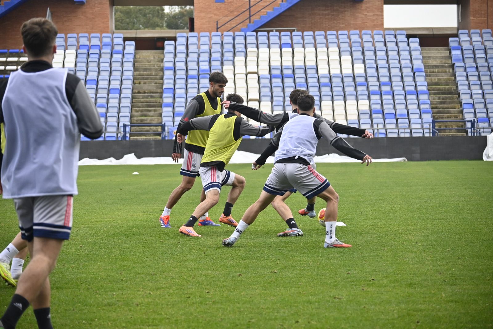 Las fotografías del entrenamiento del Recre en el Nuevo Colombino