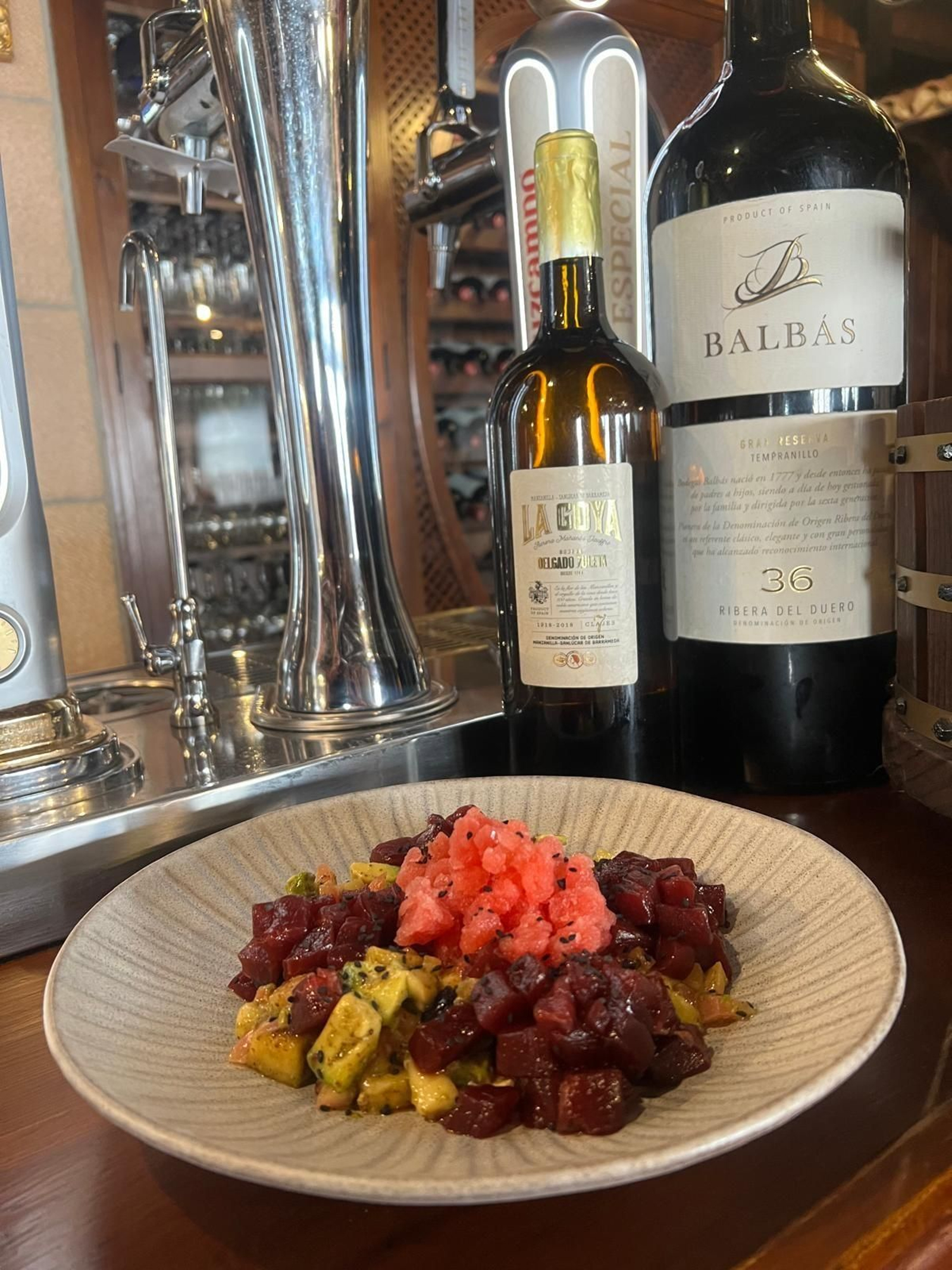 Tartar de atún en Bodeguita La Ibérica.
