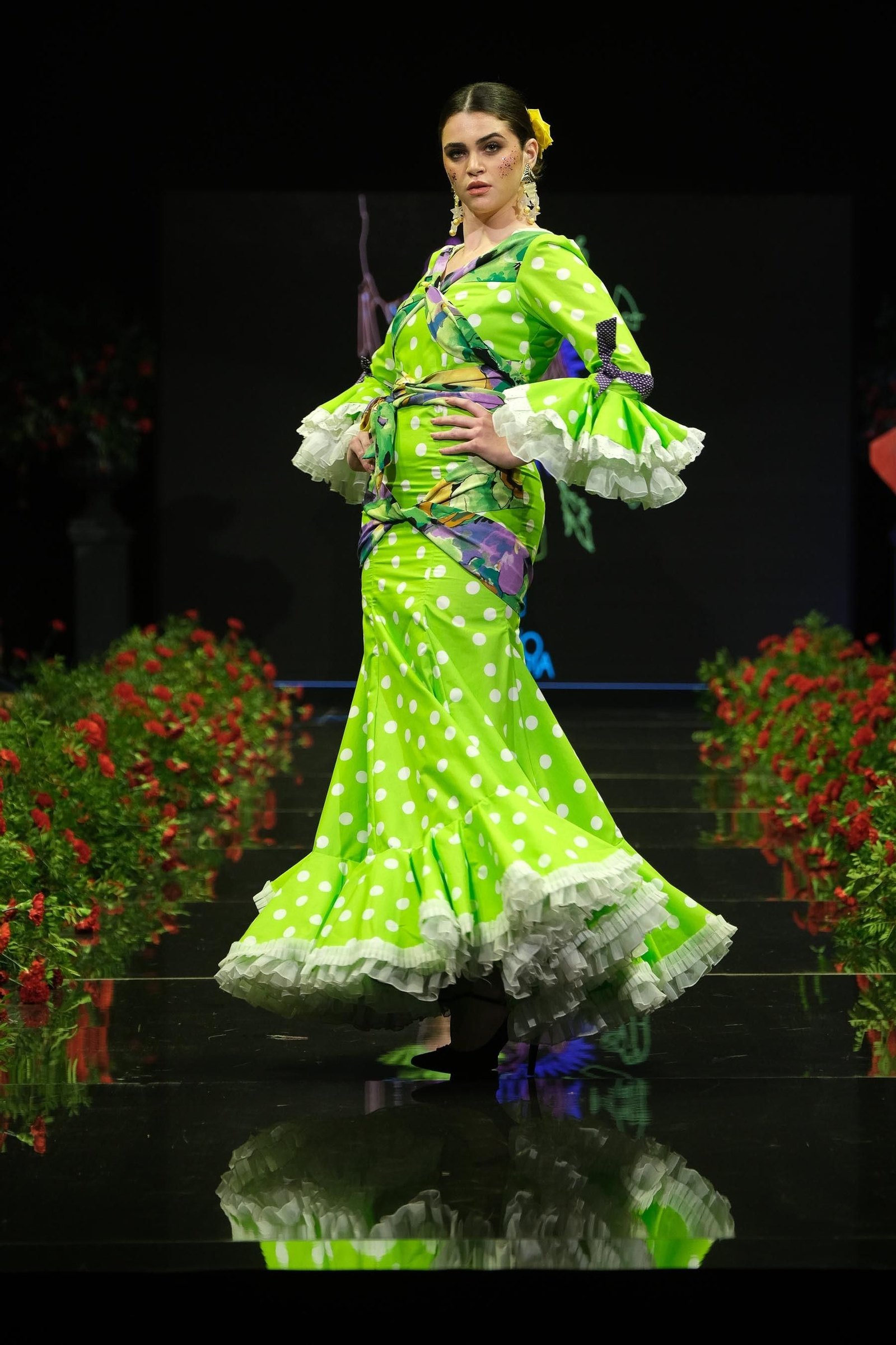 Desfile de Rocío Segovia en la Pasarela Flamenca Jerez Tío Pepe 2023