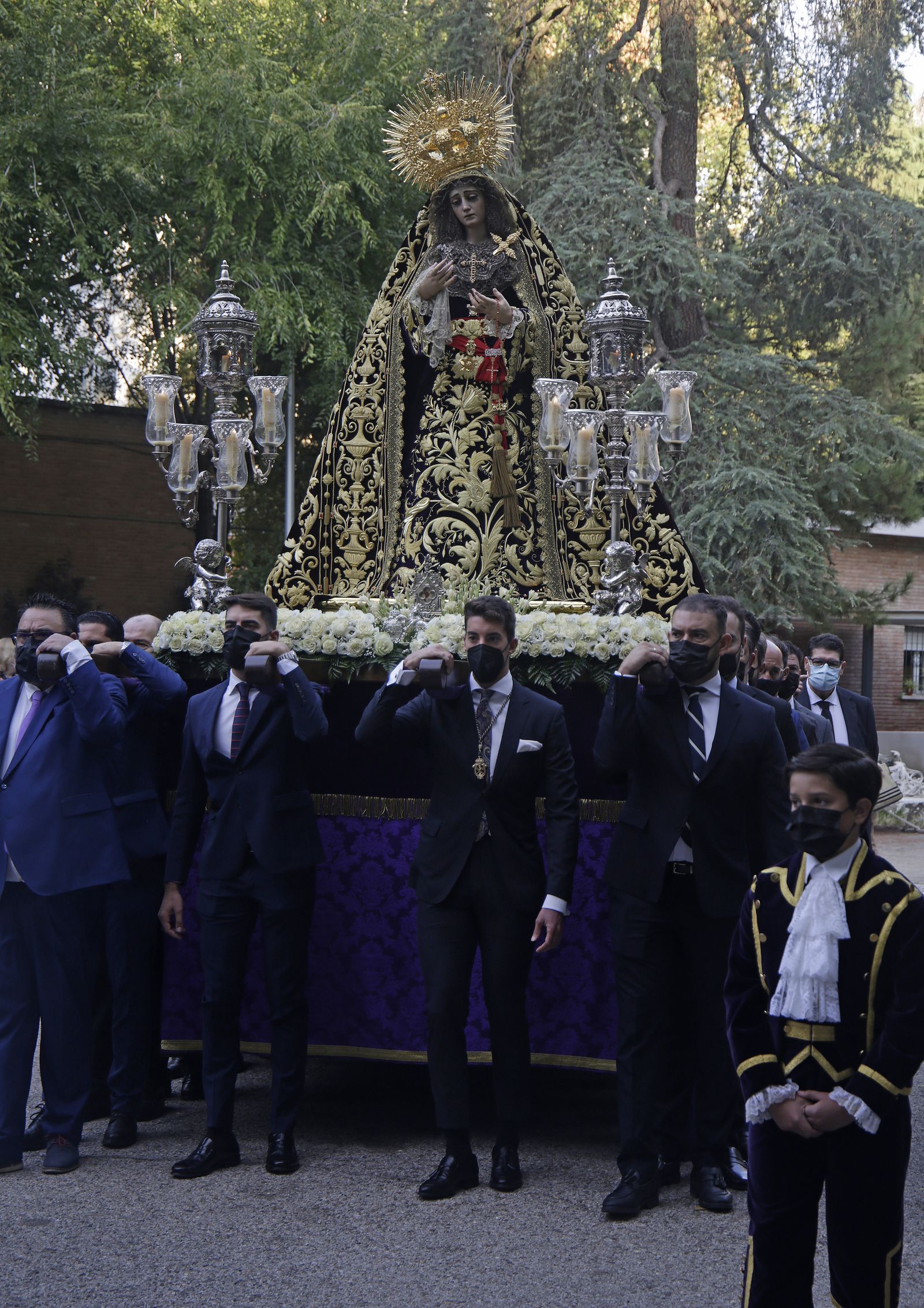 Virgen de la Victoria en el Rosario de la Aurora
