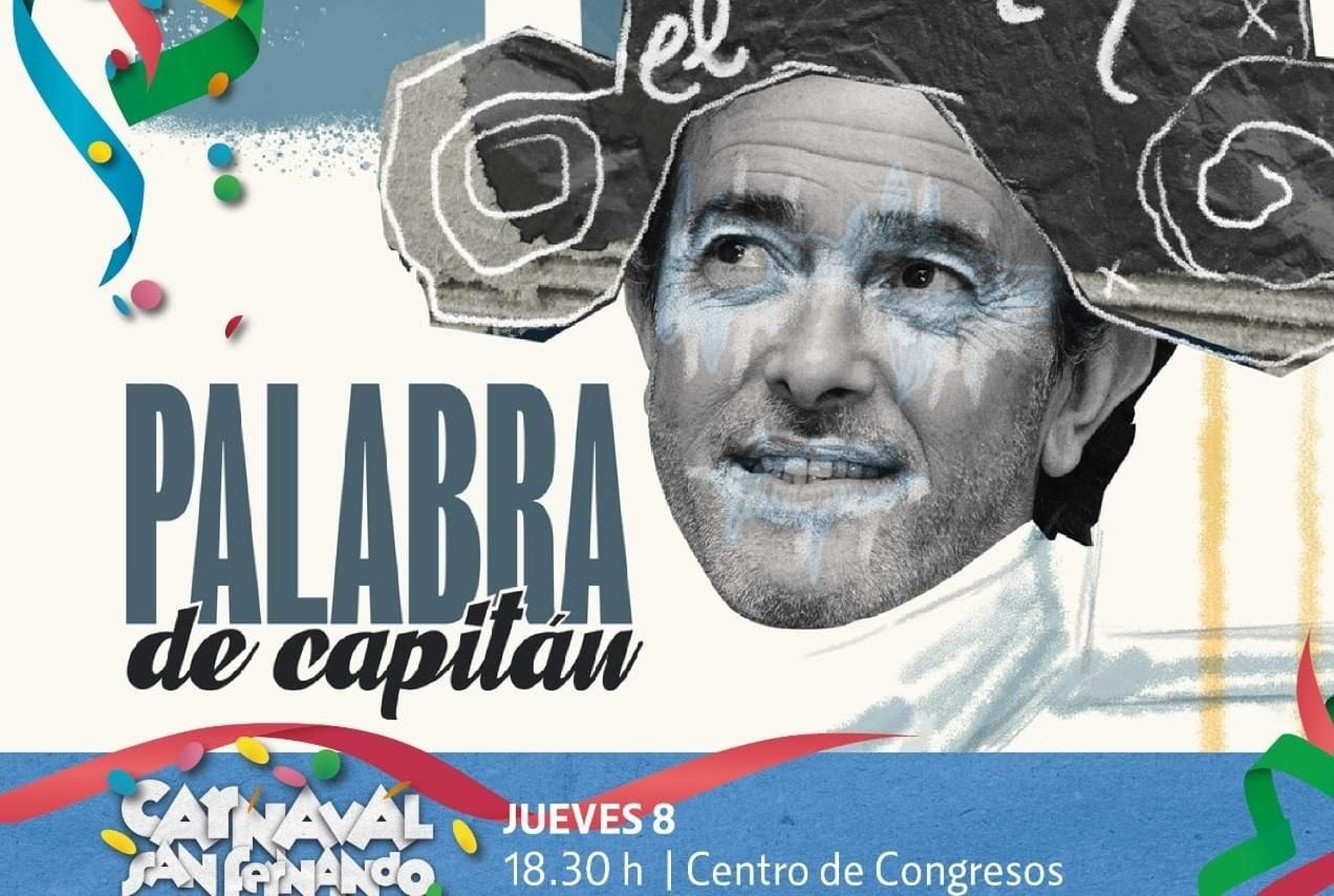 Cartel de la proyección de 'Palabra de Capitán' en San Fernando.