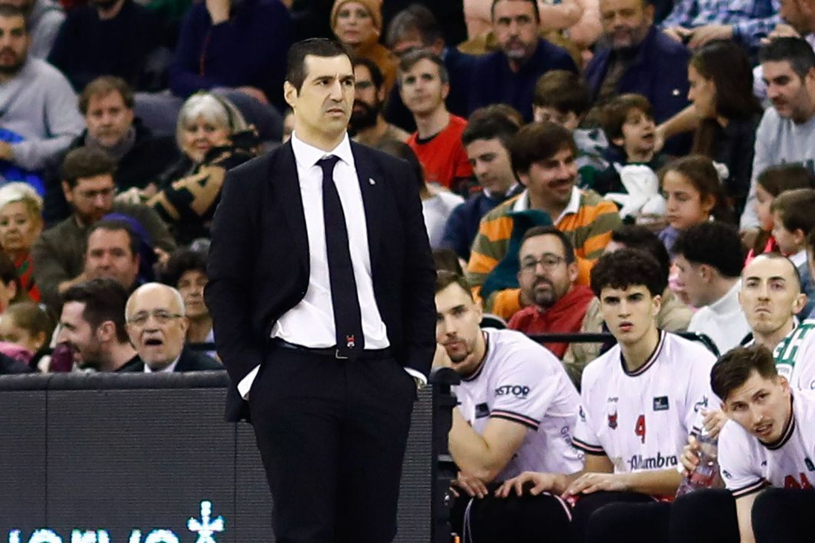 Pablo Pin, durante el partido de este sábado