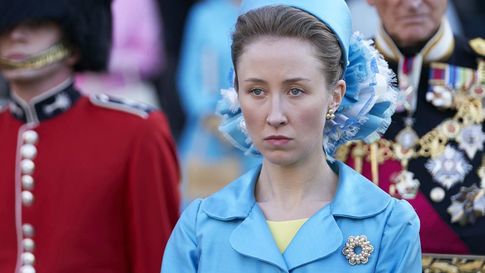 La actriz Erin Doherty en el papel de Ana de Inglaterra en 'The Crown'.