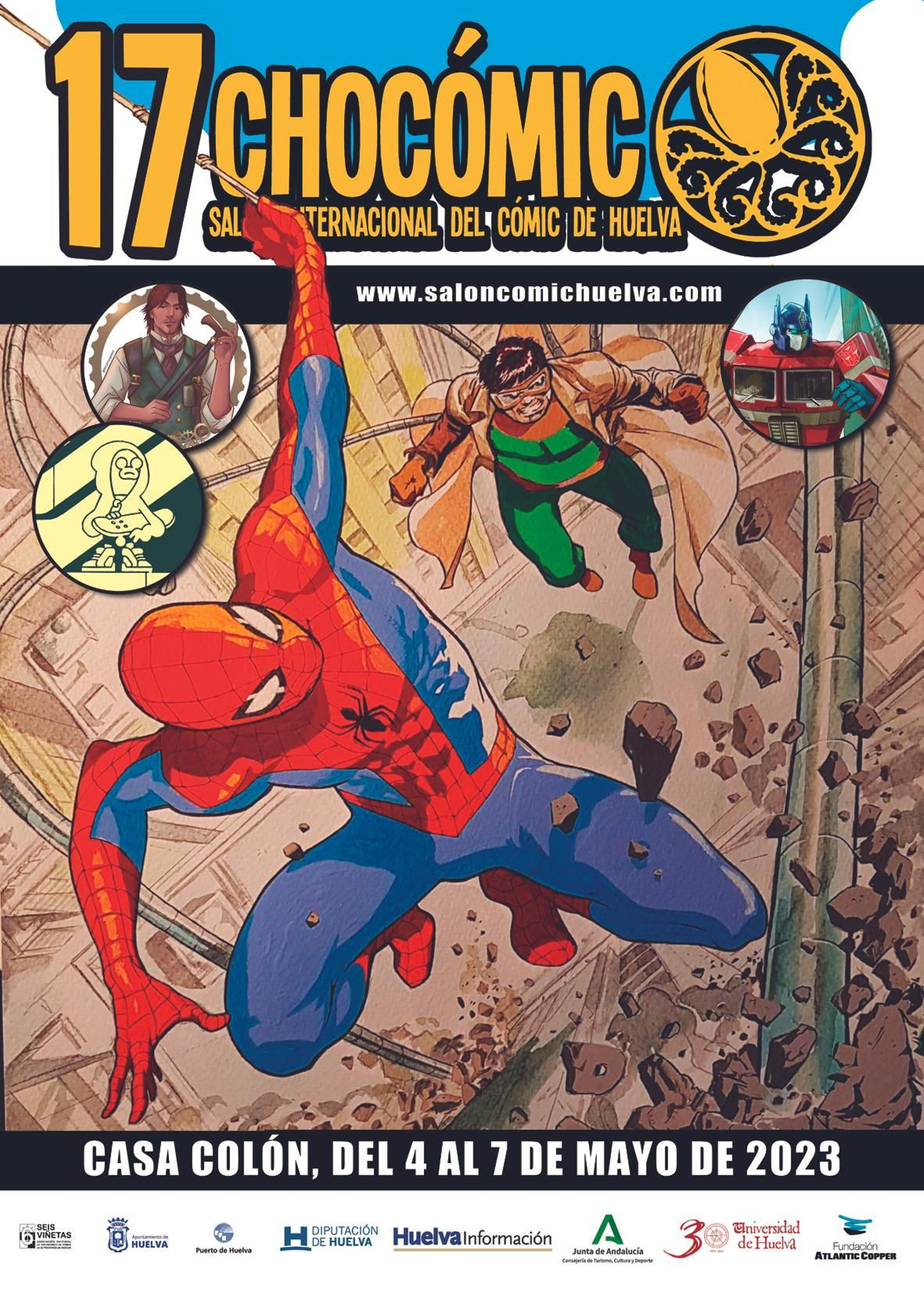 Cartel del Salón Internacional del Cómic de Huelva 2023