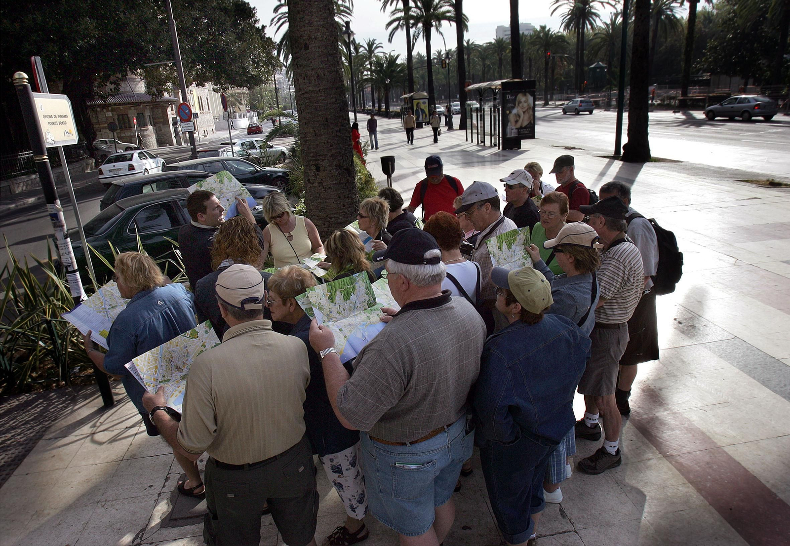 Un grupo de mayores de turismo.