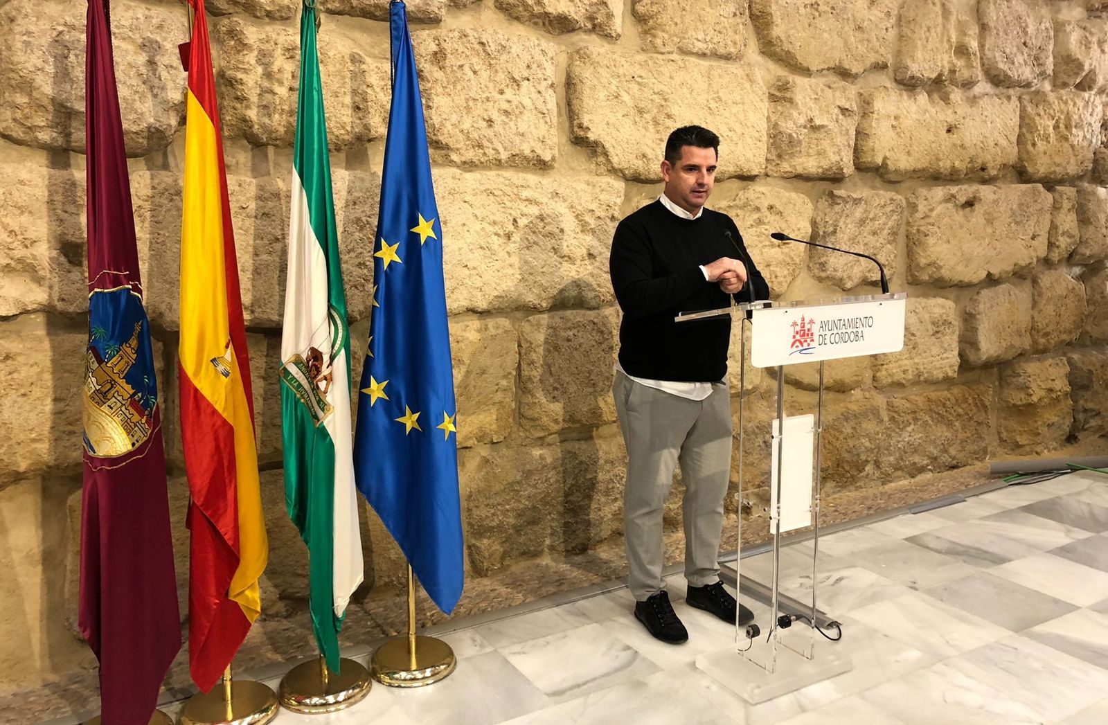 El portavoz de IU en el Ayuntamiento de Córdoba, Pedro García.