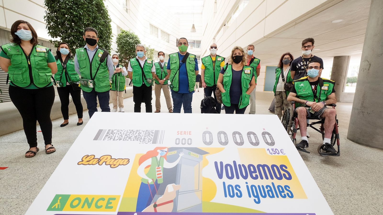 Vendedores de la ONCE.