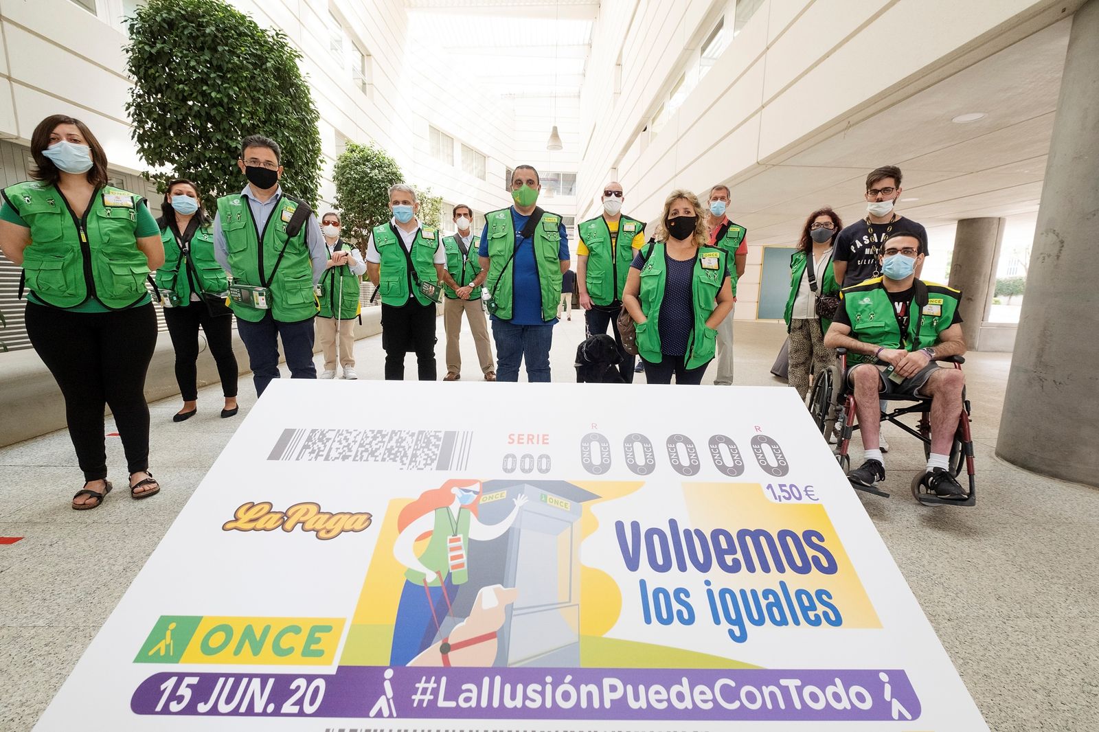 Vendedores de la ONCE.