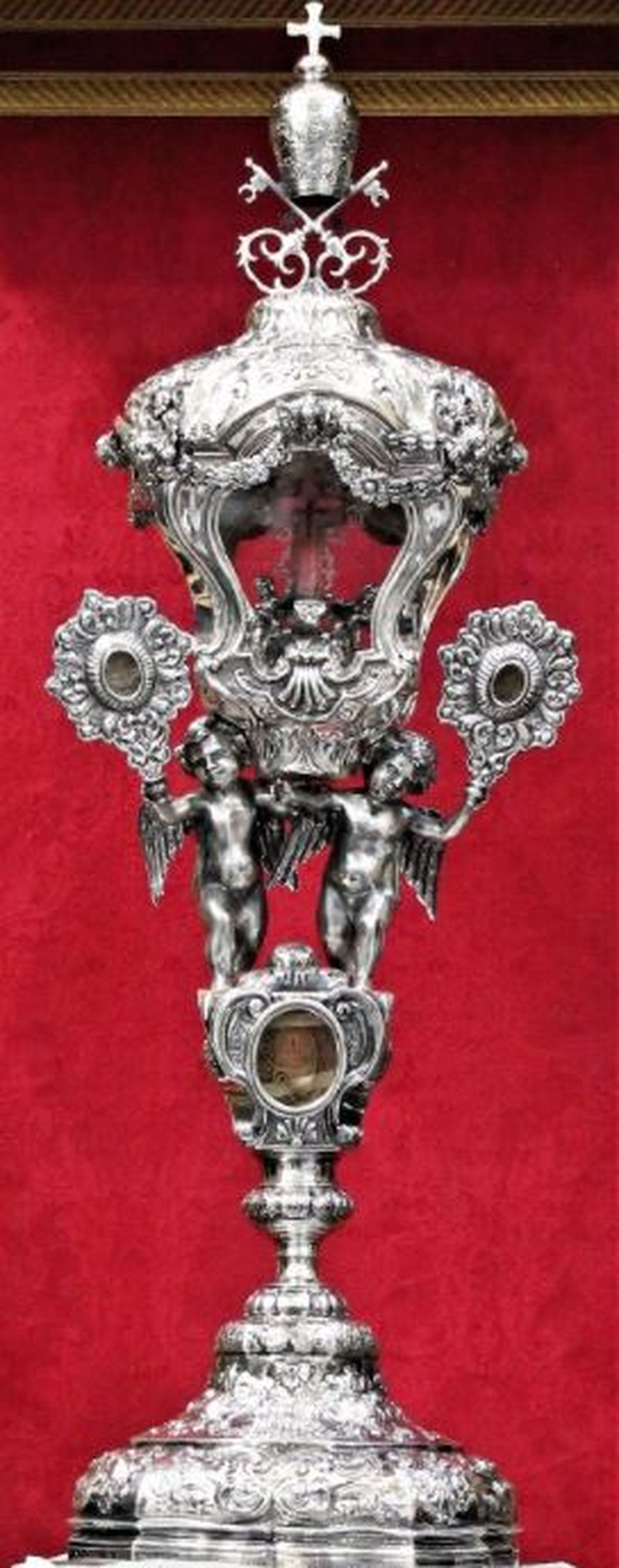 Una imagen del relicario que se conserva en la Prioral.