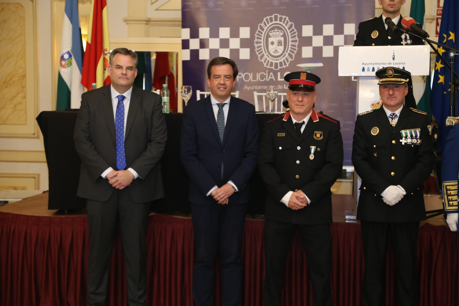 La celebración de San Jorge, patrón de la Policía Local de Lucena, en imágenes