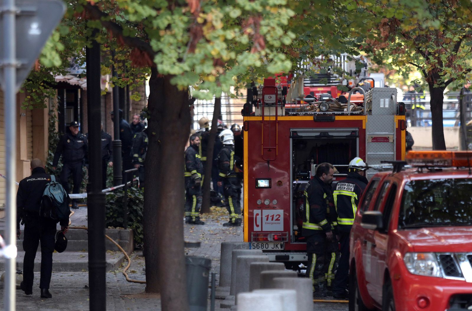 Imagen de archivo de una intervención en la que participaron Bomberos de Granada.