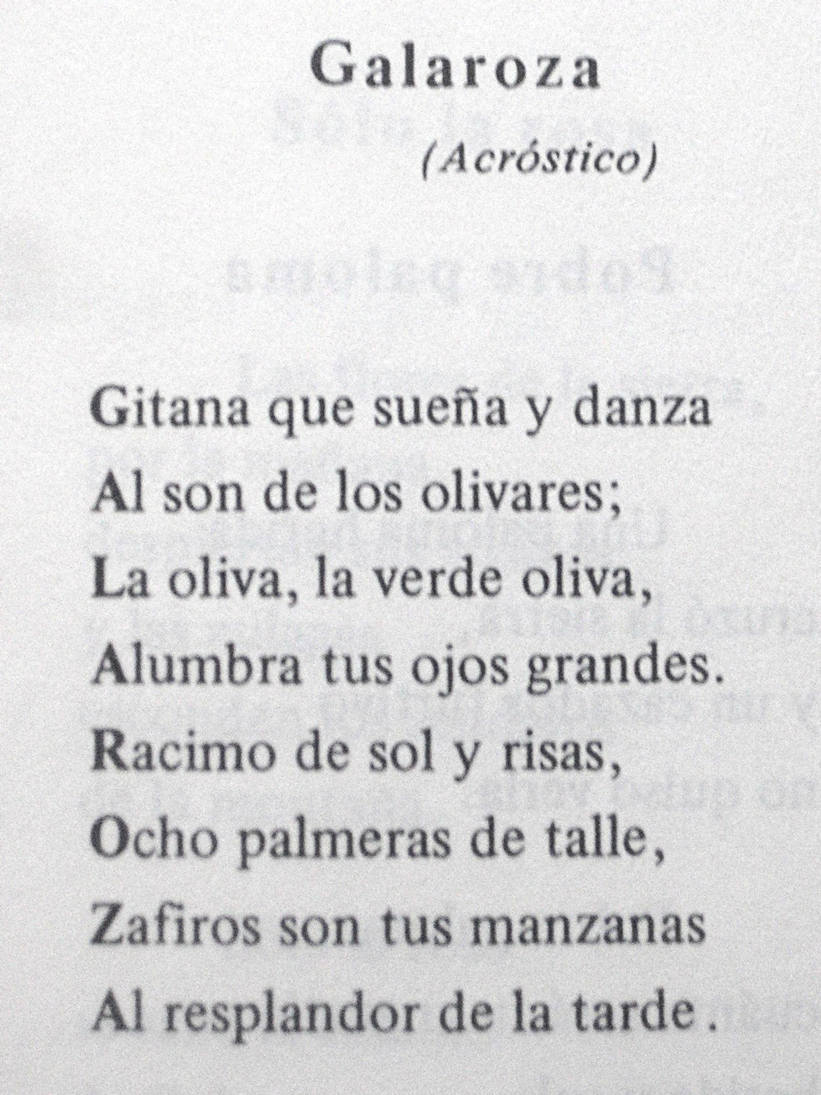 Acróstico de Don Julio Beneyto publicado en 'Desde Mi Pueblo' en 1978.
