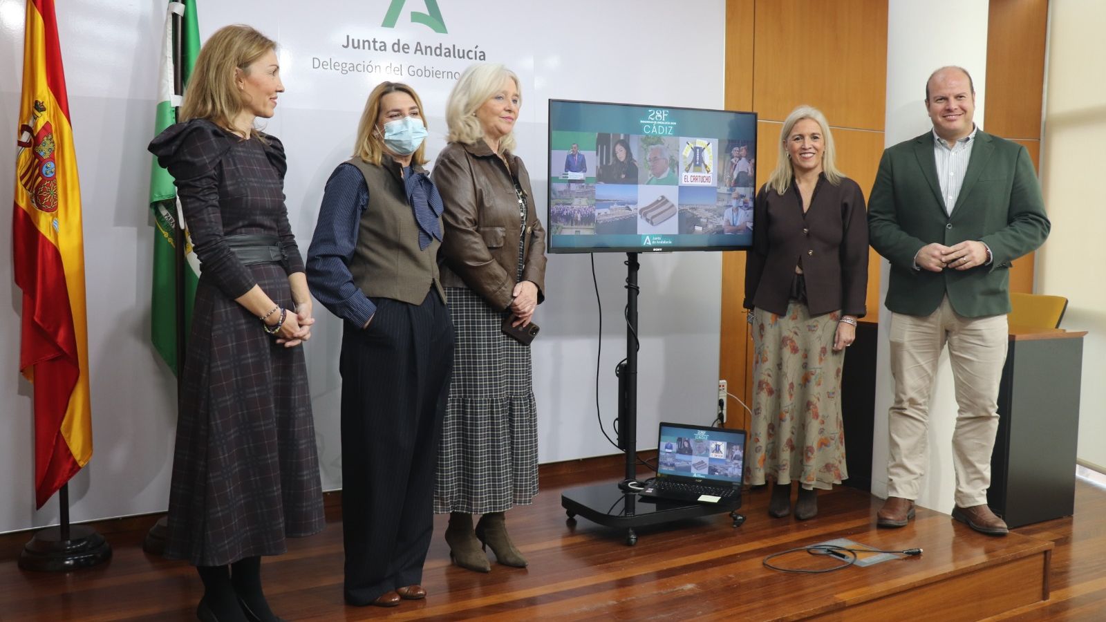 Presentación de las Banderas de Andalucía en Cádiz.
