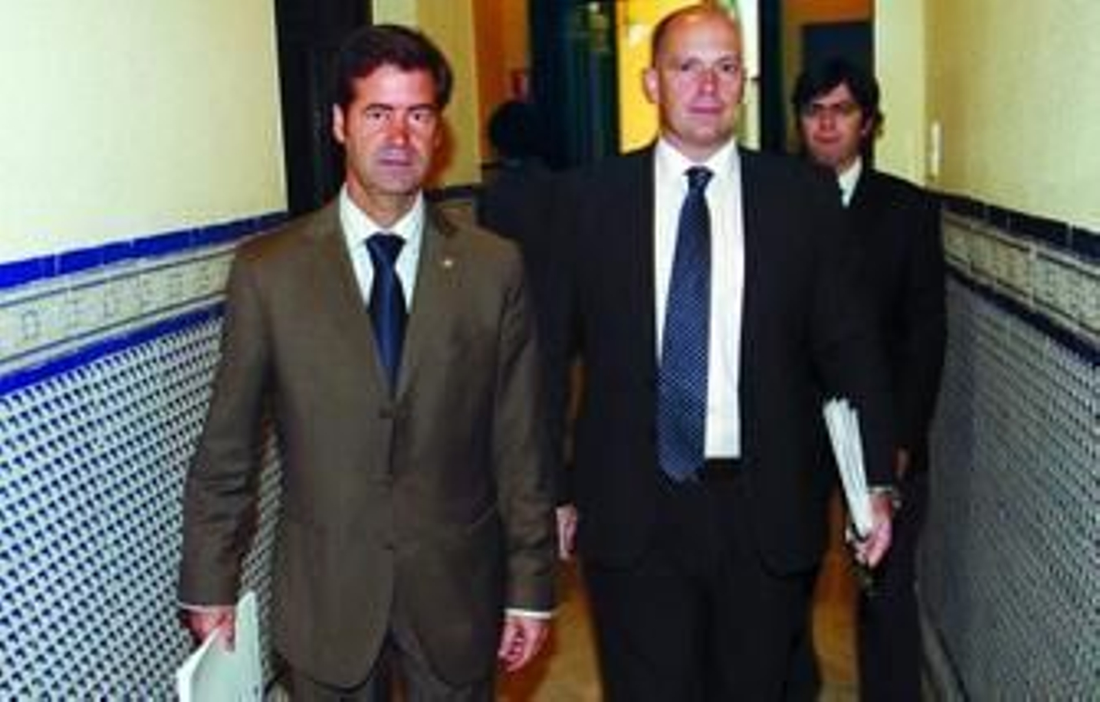 Miguel Rus y Manuel Sillero, presidente y gerente de Gaesco, ayer durante la rueda de prensa.