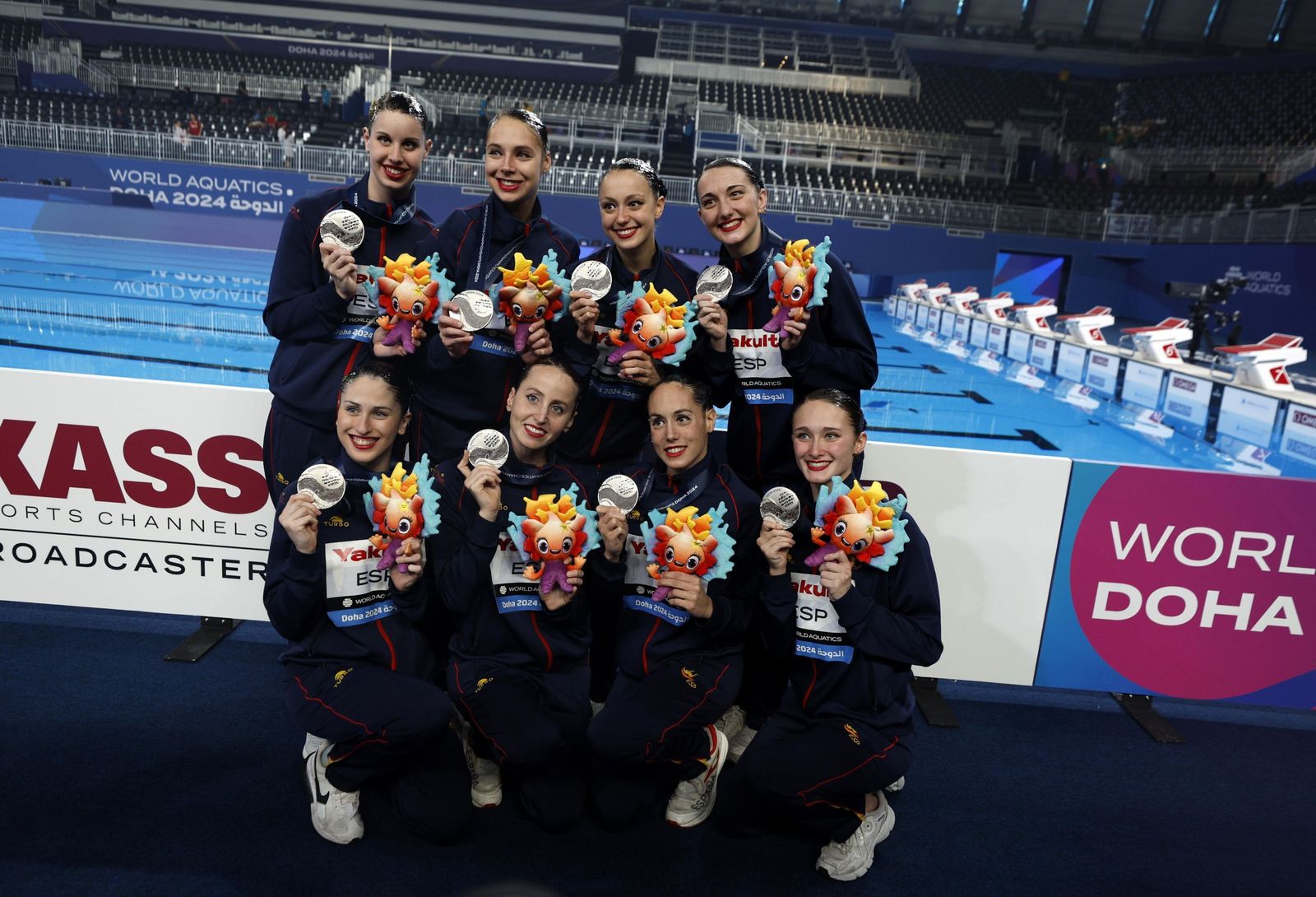 Las fotos de la medalla de plata de Alisa Ozhogina y Marina García con España