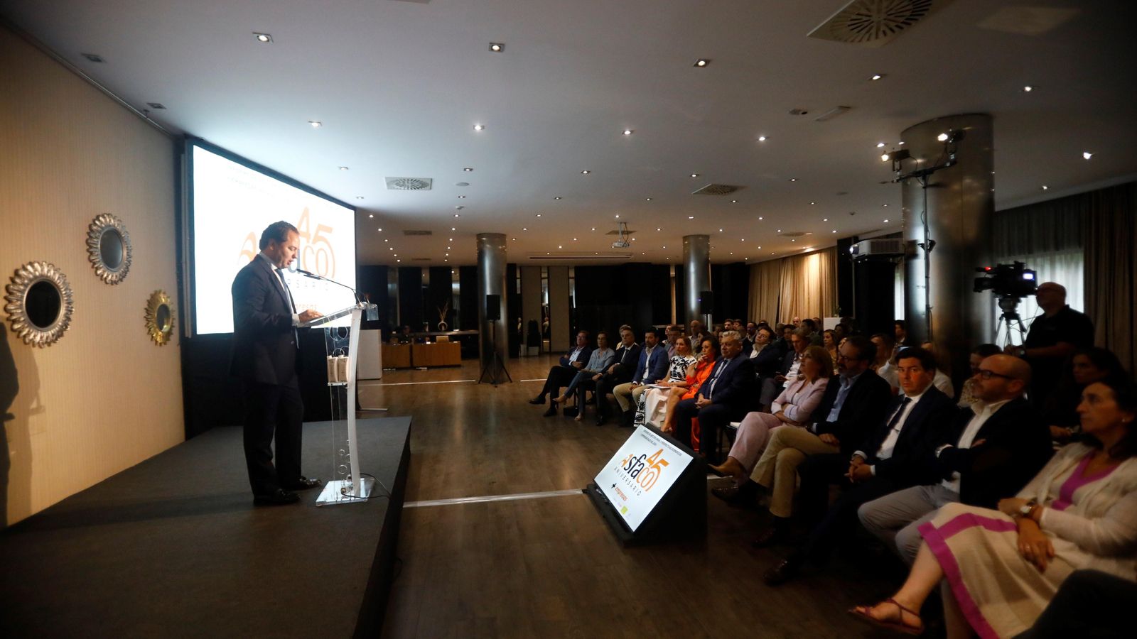 Miguel Ángel Tamarit, presidente de Asfaco, durante su intervneción.