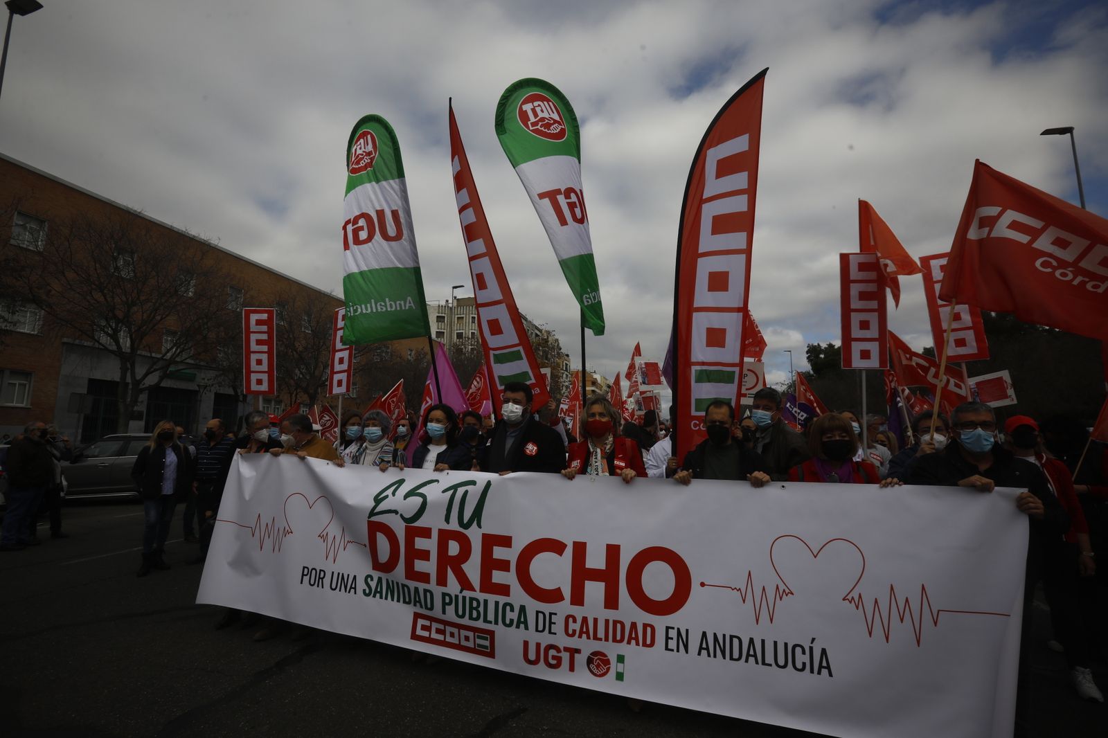 Manifestación en defensa de la sanidad pública en Córdoba, en imágenes