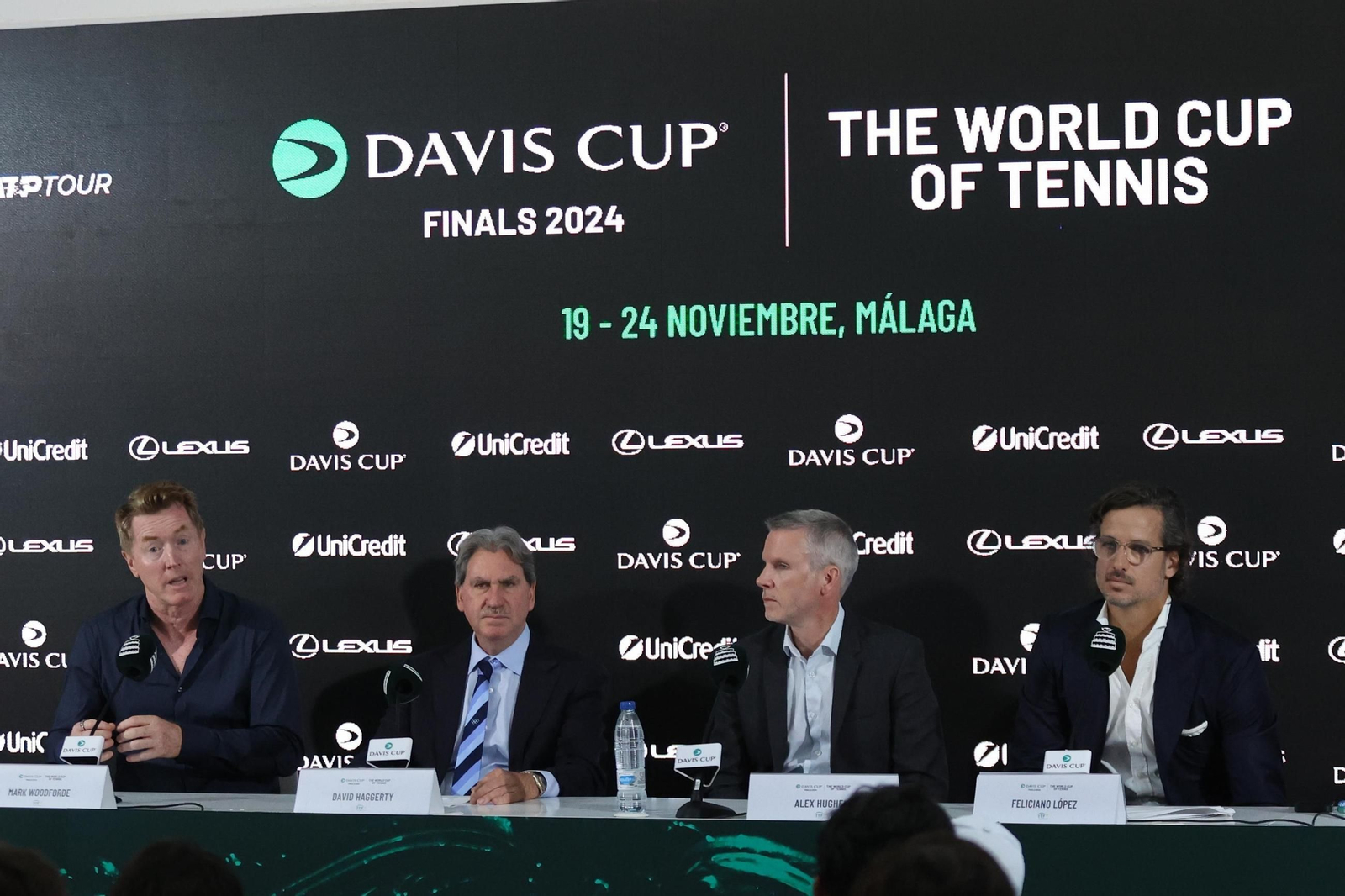 La celebración de Italia de la Copa Davis en Málaga, en fotos