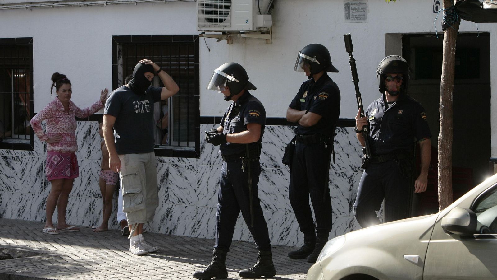 Operación policial en Torreblanca.