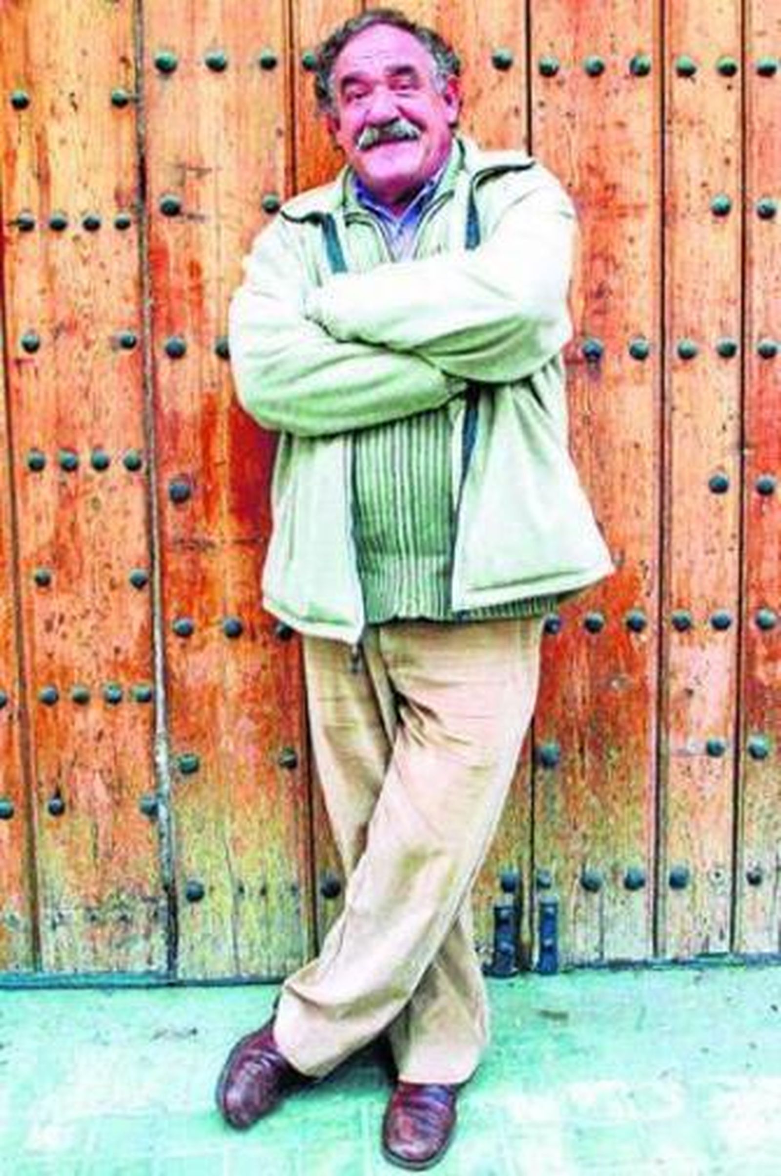 El actor, fotografiado en la calle Peral en una entrevista para el periódico.