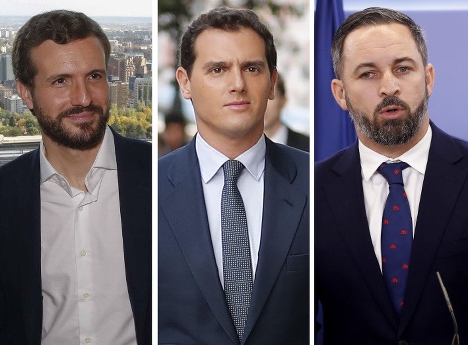 Elecciones 2019: Pablo Casado, Albert Rivera y Santiago Abascal ¿sumarán?