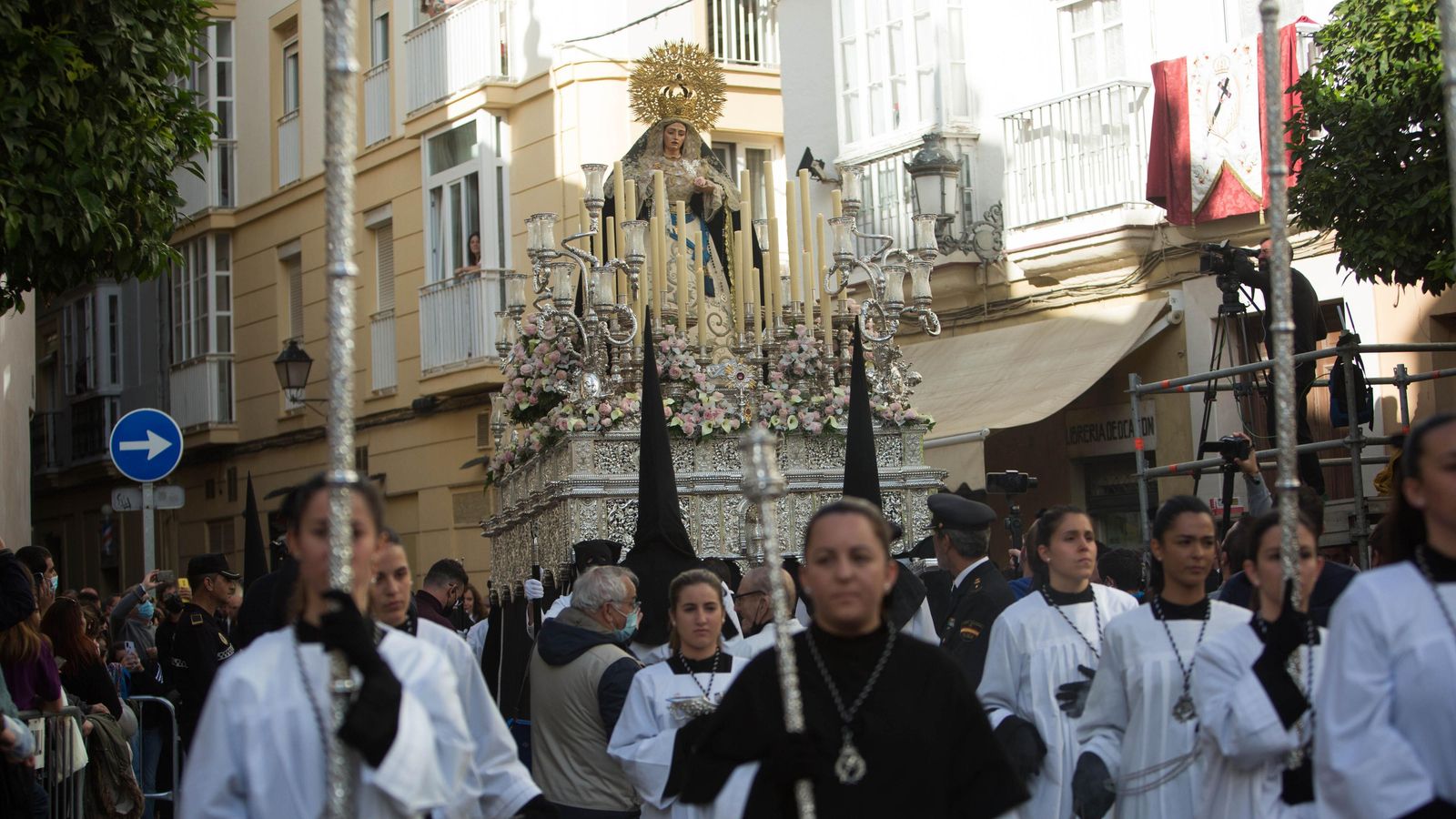 Las imágenes de la cofradía del Caido en la Semana Santa de Cádiz 2022