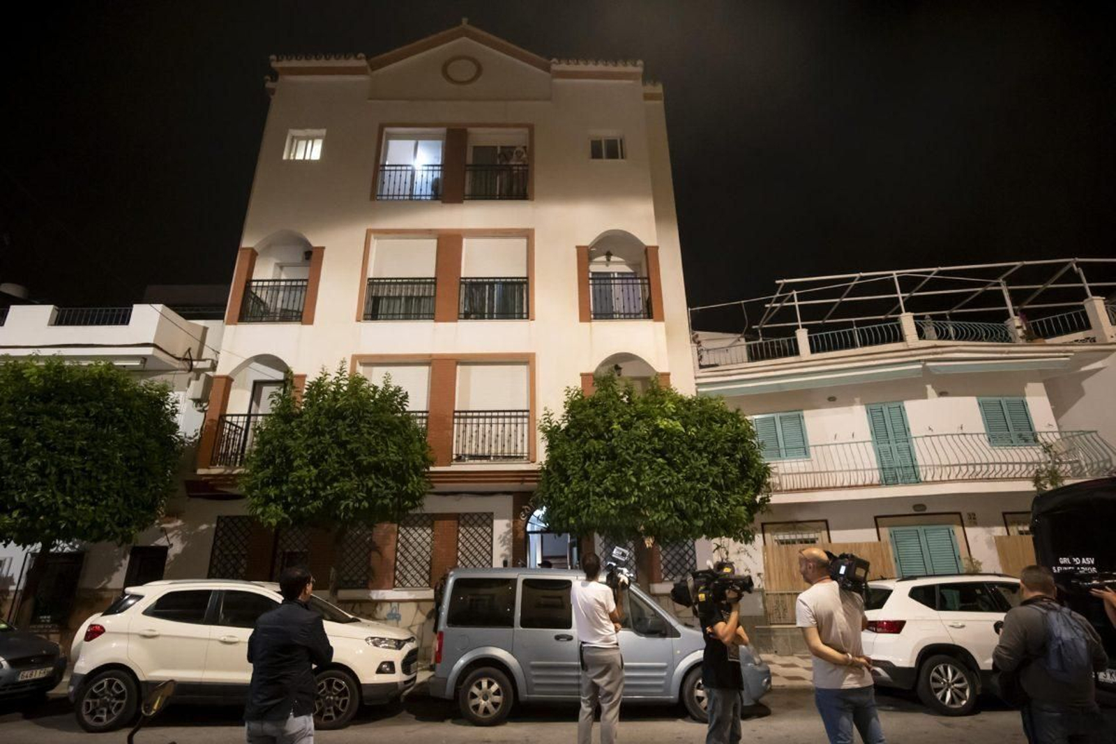 Fachada del edificio en el que ha aparecido el cuerpo de Sibora