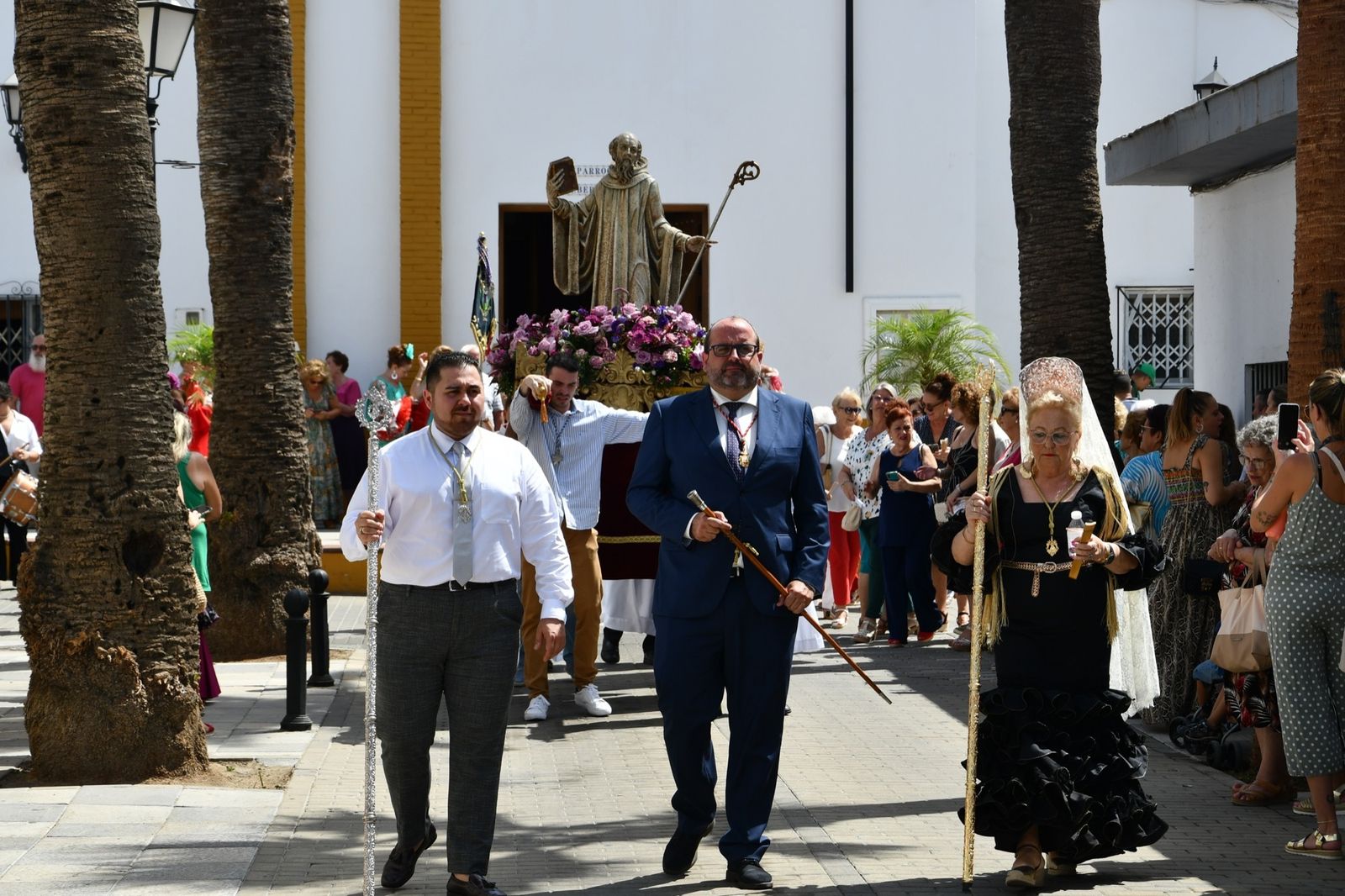 Procesión de San Bernardo en la Estación de San Roque.