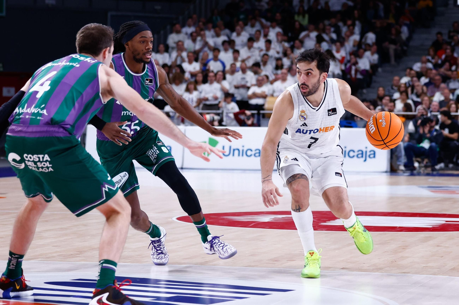 El Real Madrid-Unicaja, en fotos