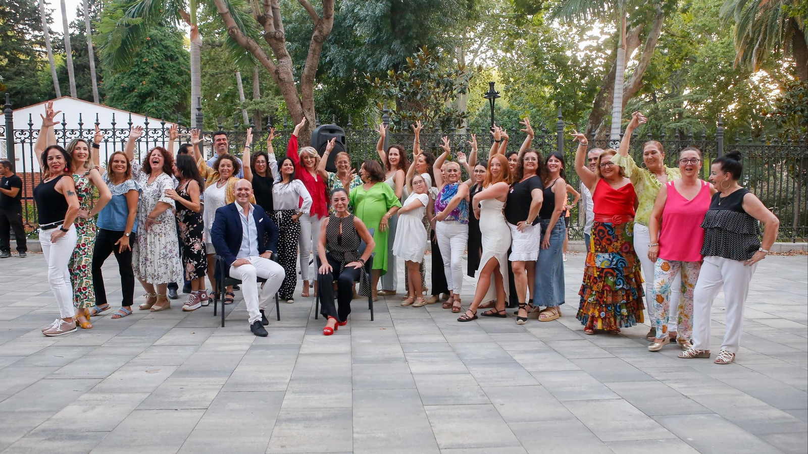 Fotos del flashmob de baile flamenco de Mercedes Alcalá y David Lozano