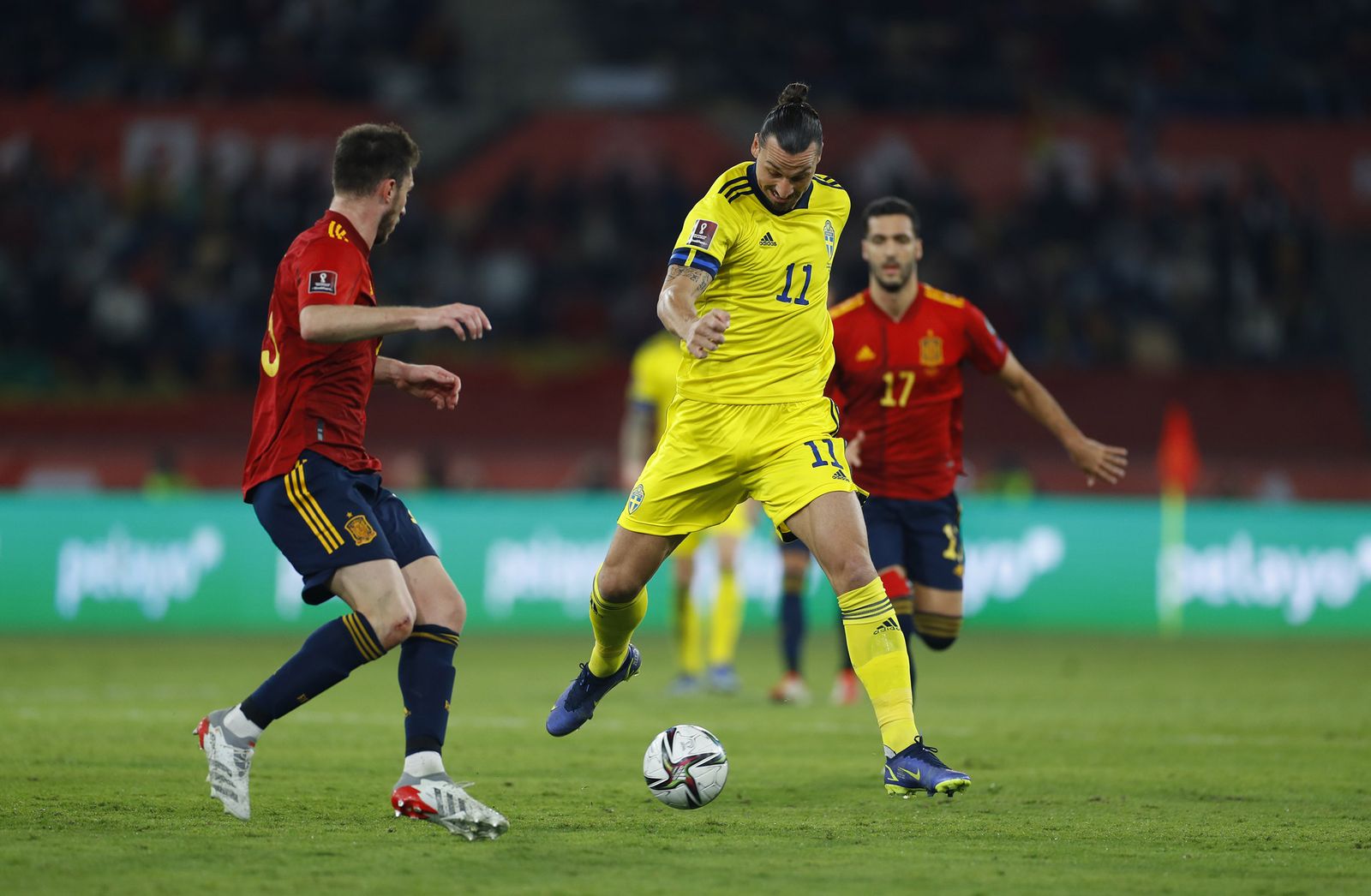 Las imágenes del España-Suecia