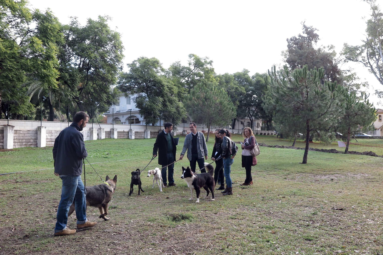 Usuarios, en uno de los parques.