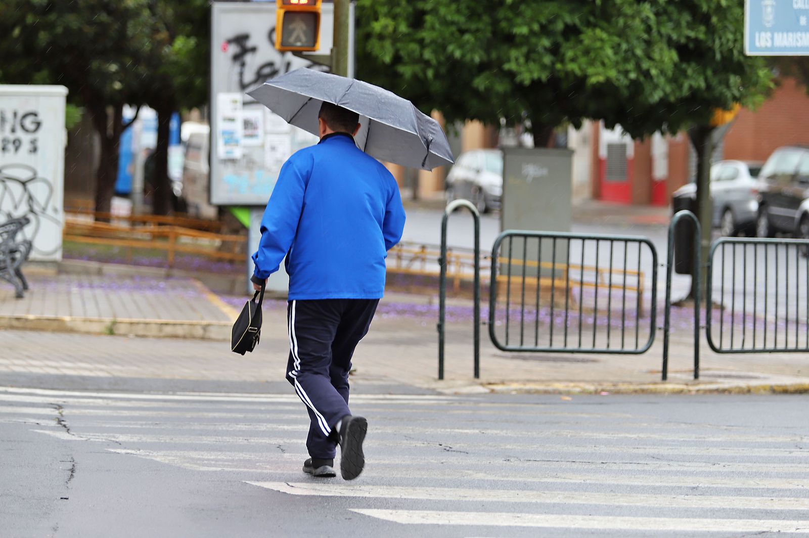 La lluvia en la jornada de domingo en Huelva