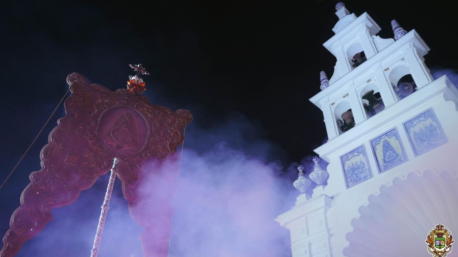 La ermita del Rocío durante la Candelaria.