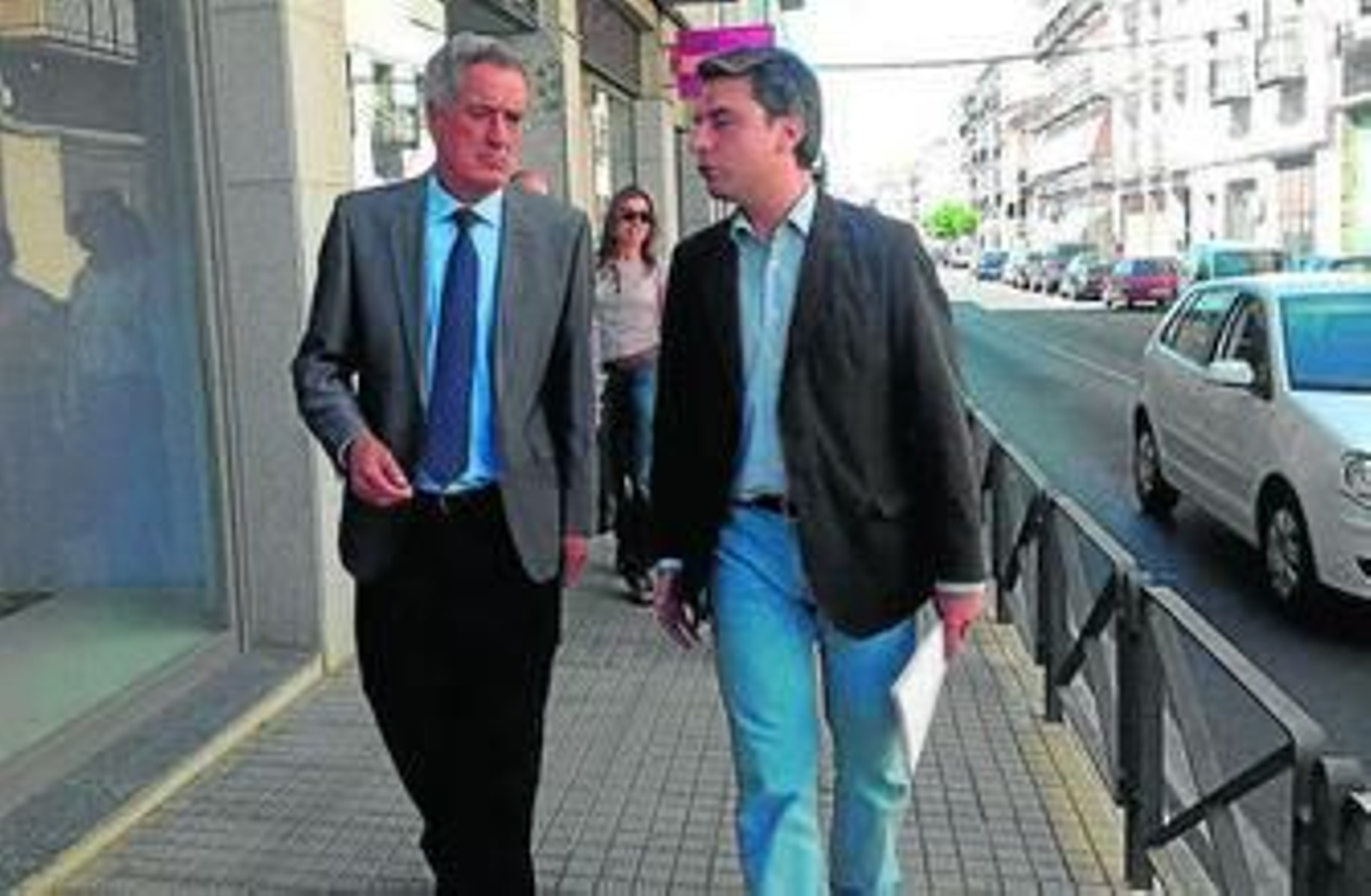 El alcalde de Pozoblanco, Pablo Carrillo, junto a Andrés Lorite.