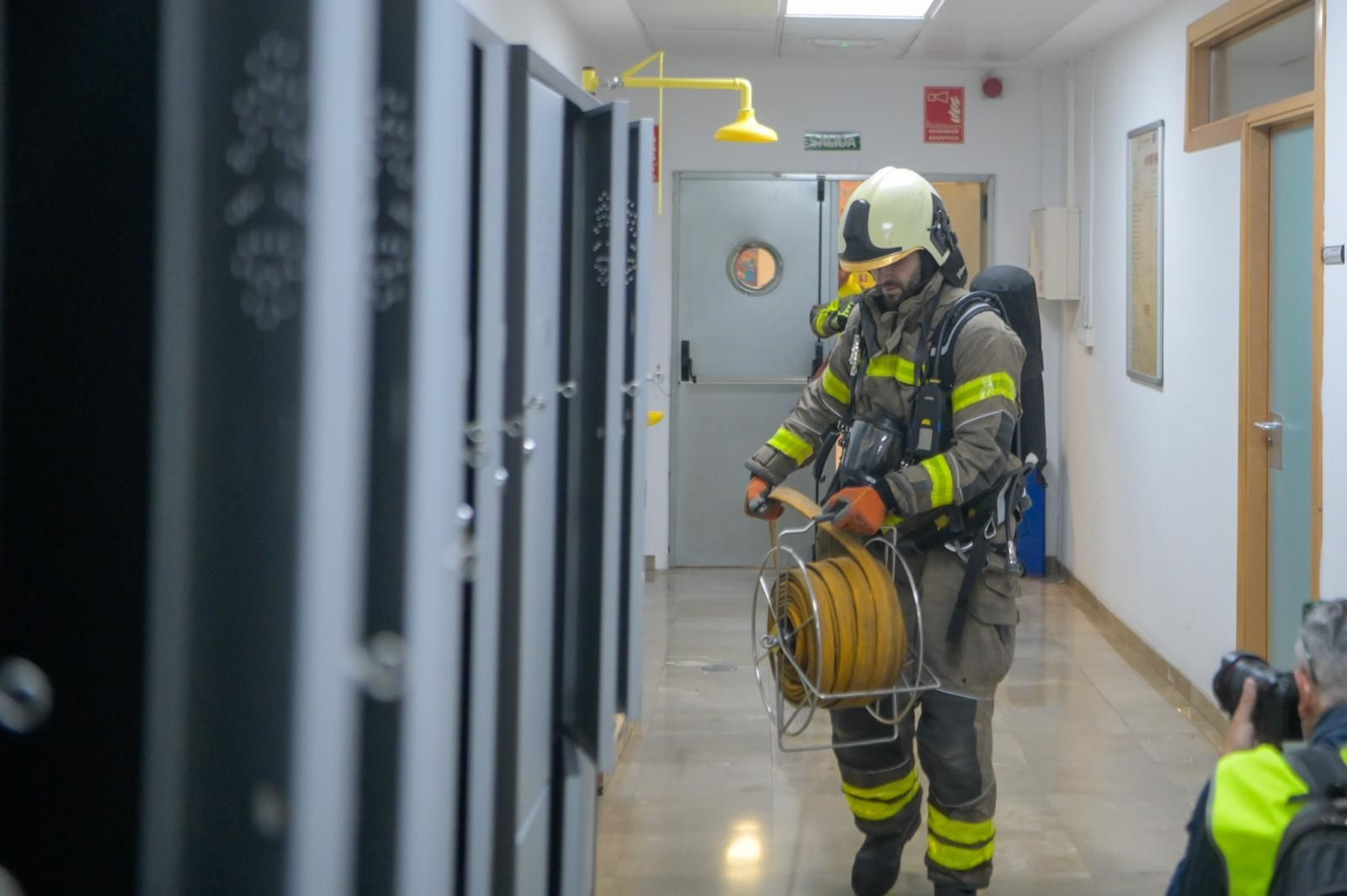 Simulacro en la Facultad de Ciencias de la Universidad de Granada