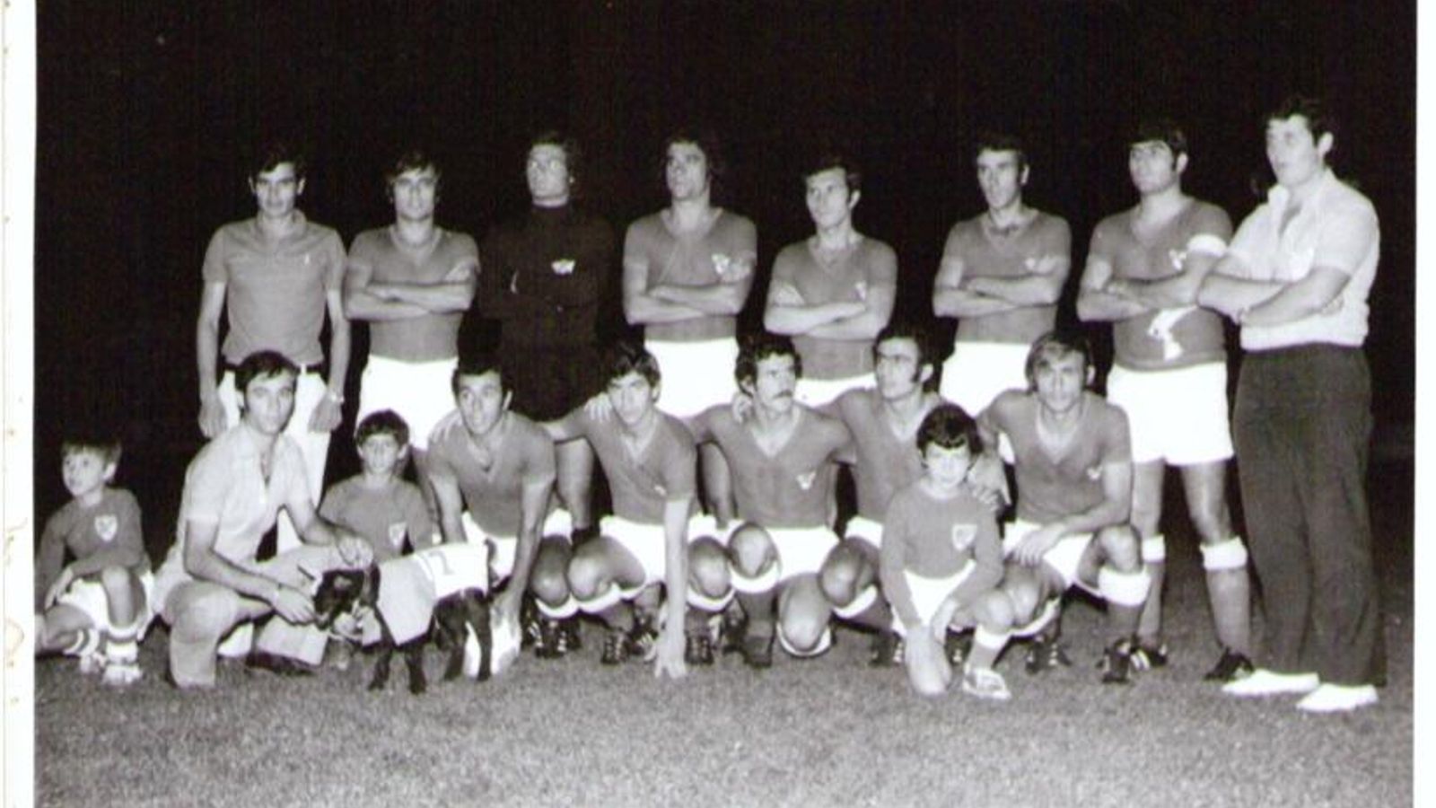Plantilla del Linares CF en 1972.