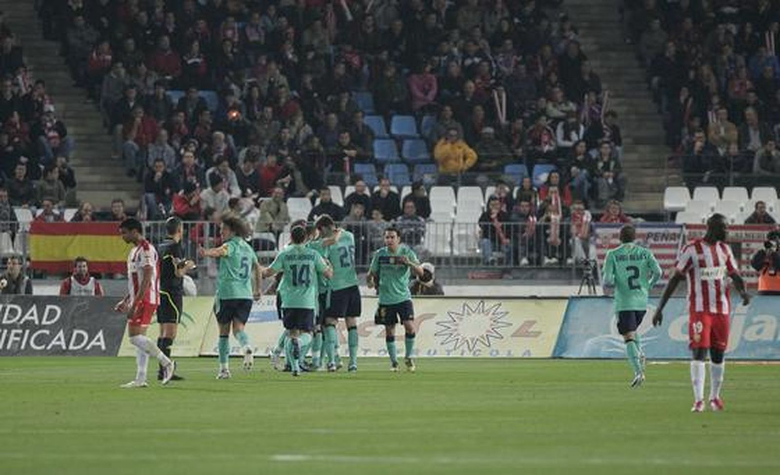 El Almería sufre una goleada histórica.

Foto: Javier Alonso